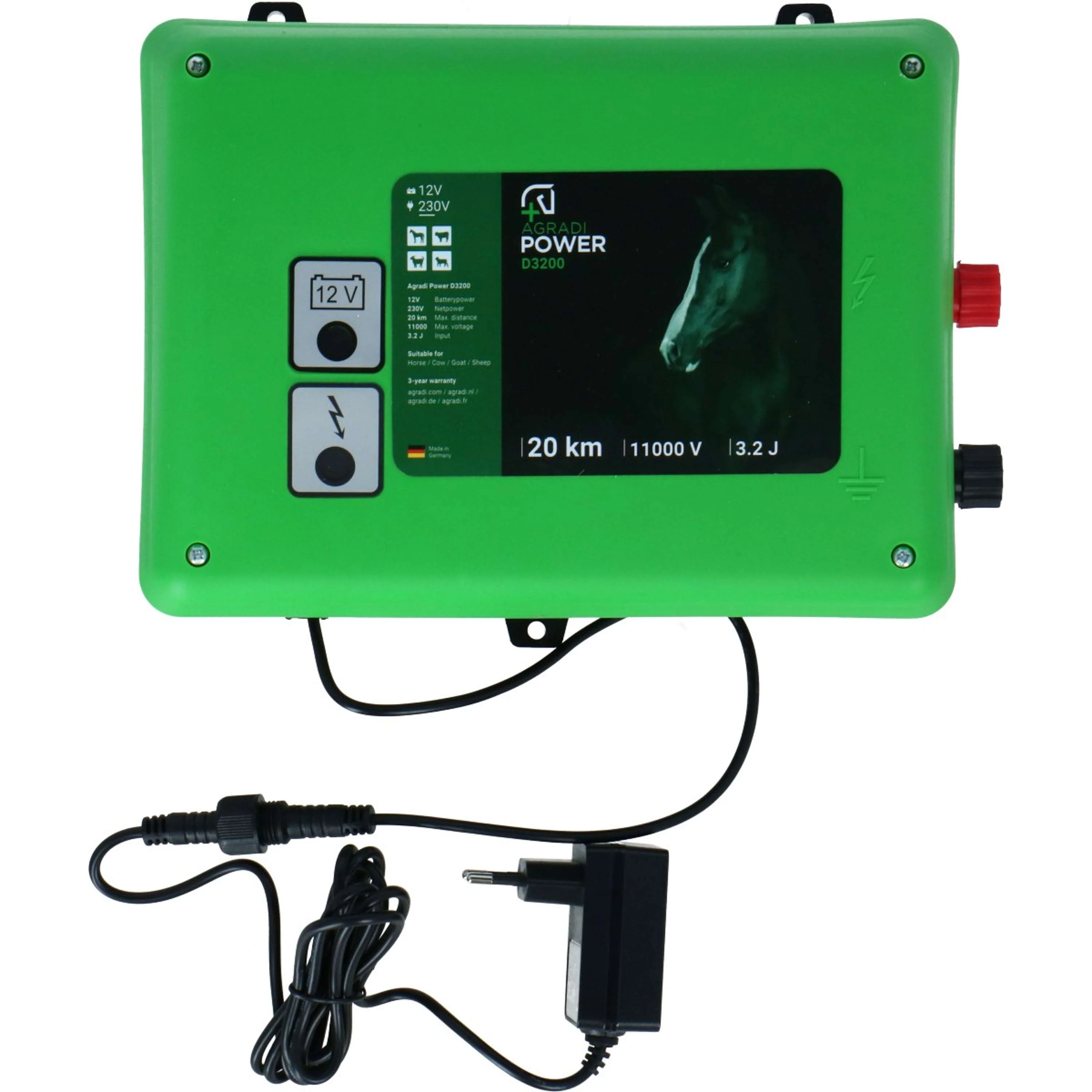 Agradi Duo Power D3200 Électrificateur 3,2 Joule 230V - Image 3