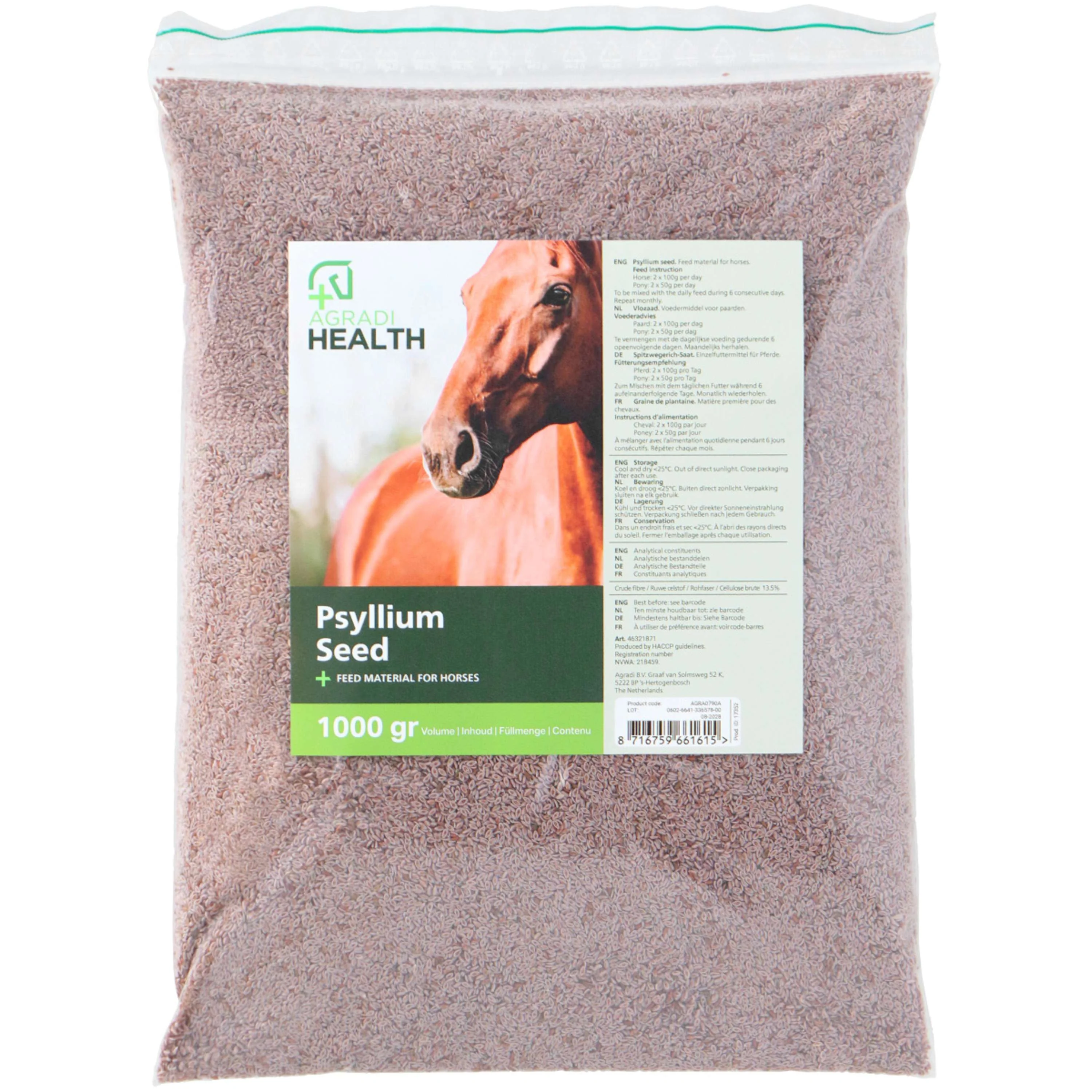 Agradi Health Psyllium Emballage Remplissage - Image 3