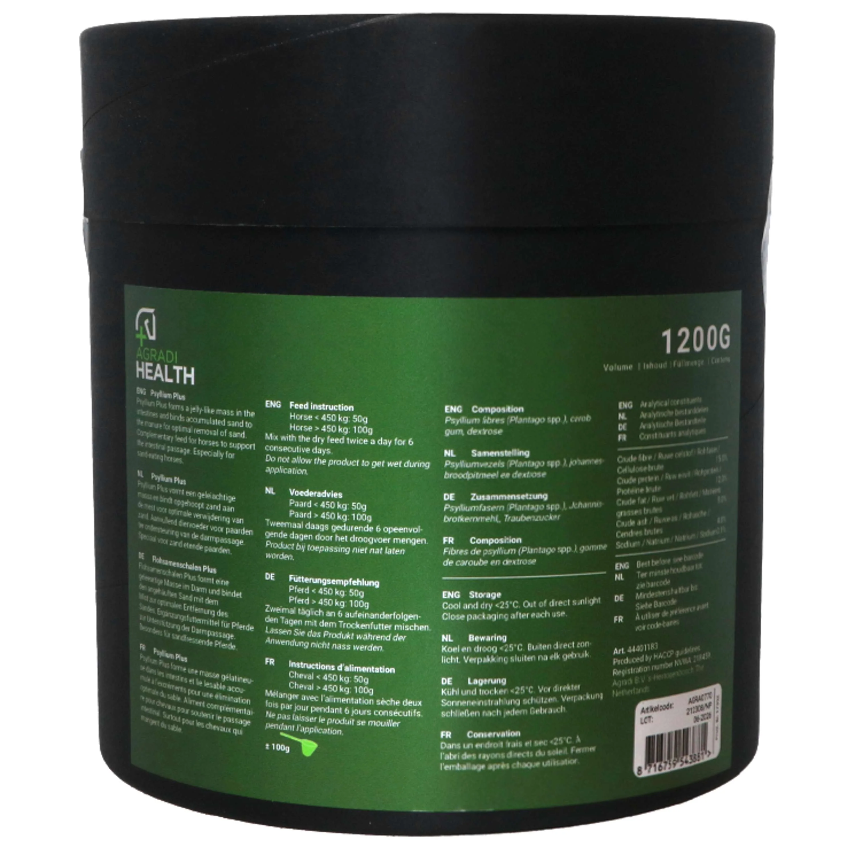 Agradi Health Psyllium Anti-Sable Plus - Image 2