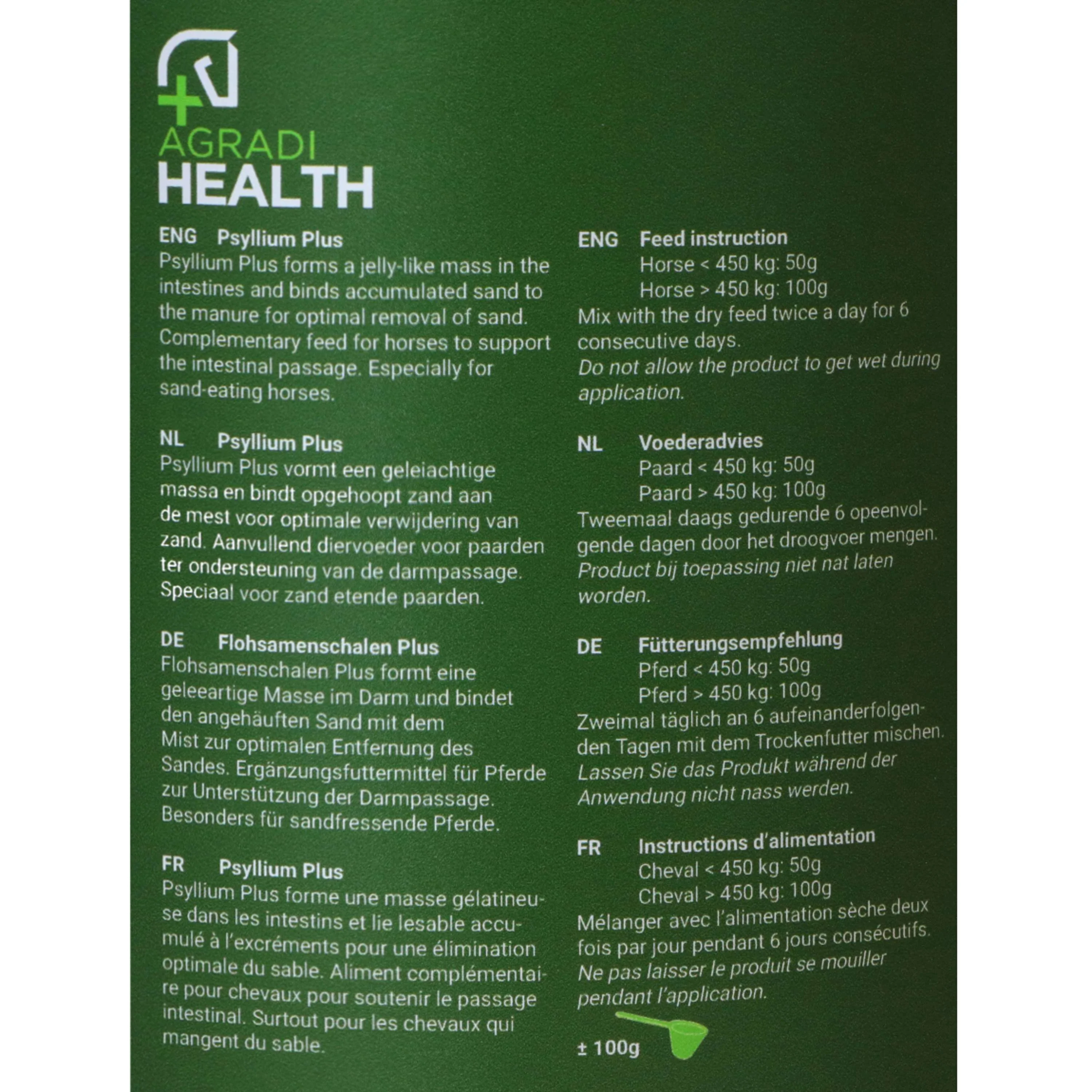 Agradi Health Psyllium Anti-Sable Plus - Image 3