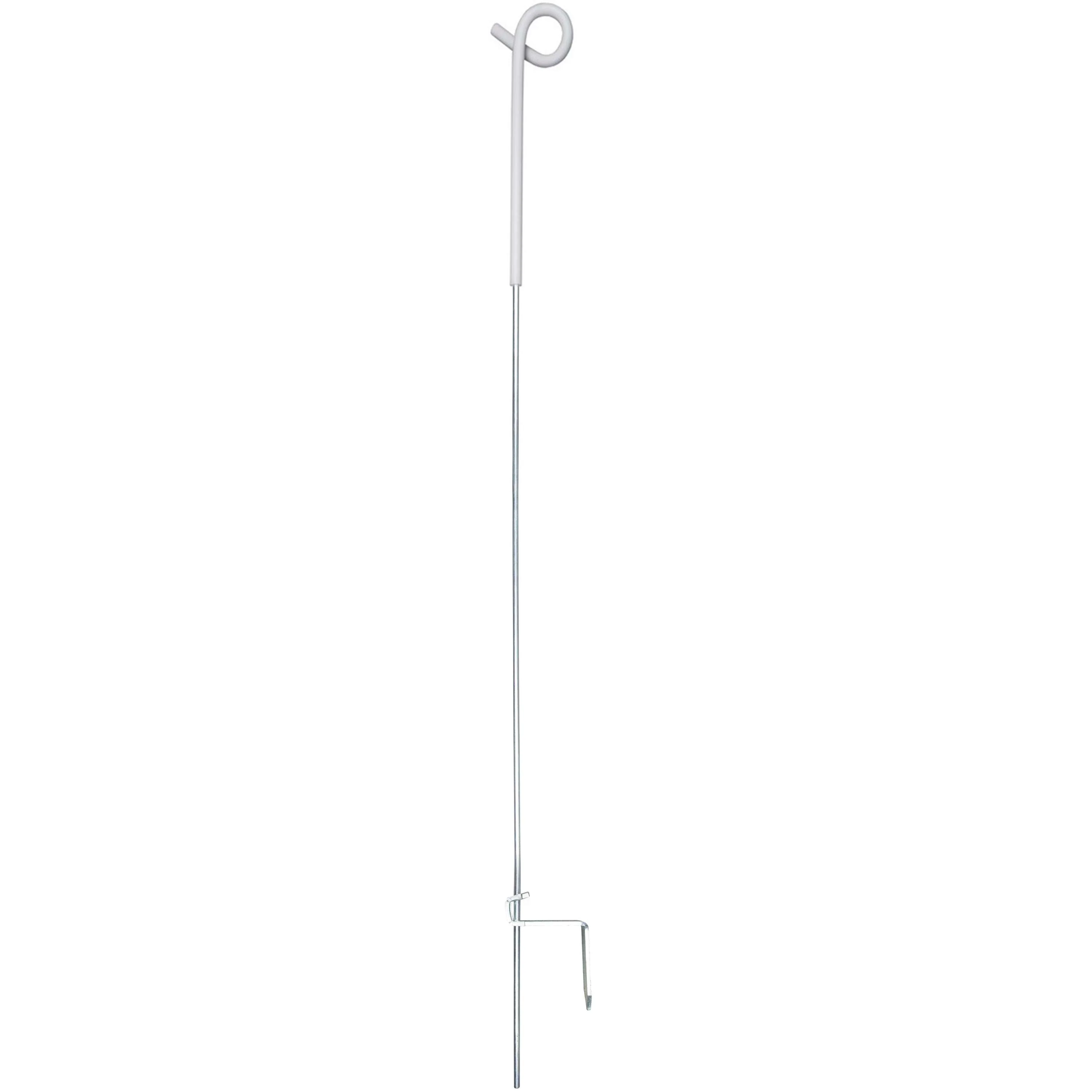 Agradi Power Piquet de Clôture Acier de Ressort avec Boucle 10 Pièces Blanc - Image 3