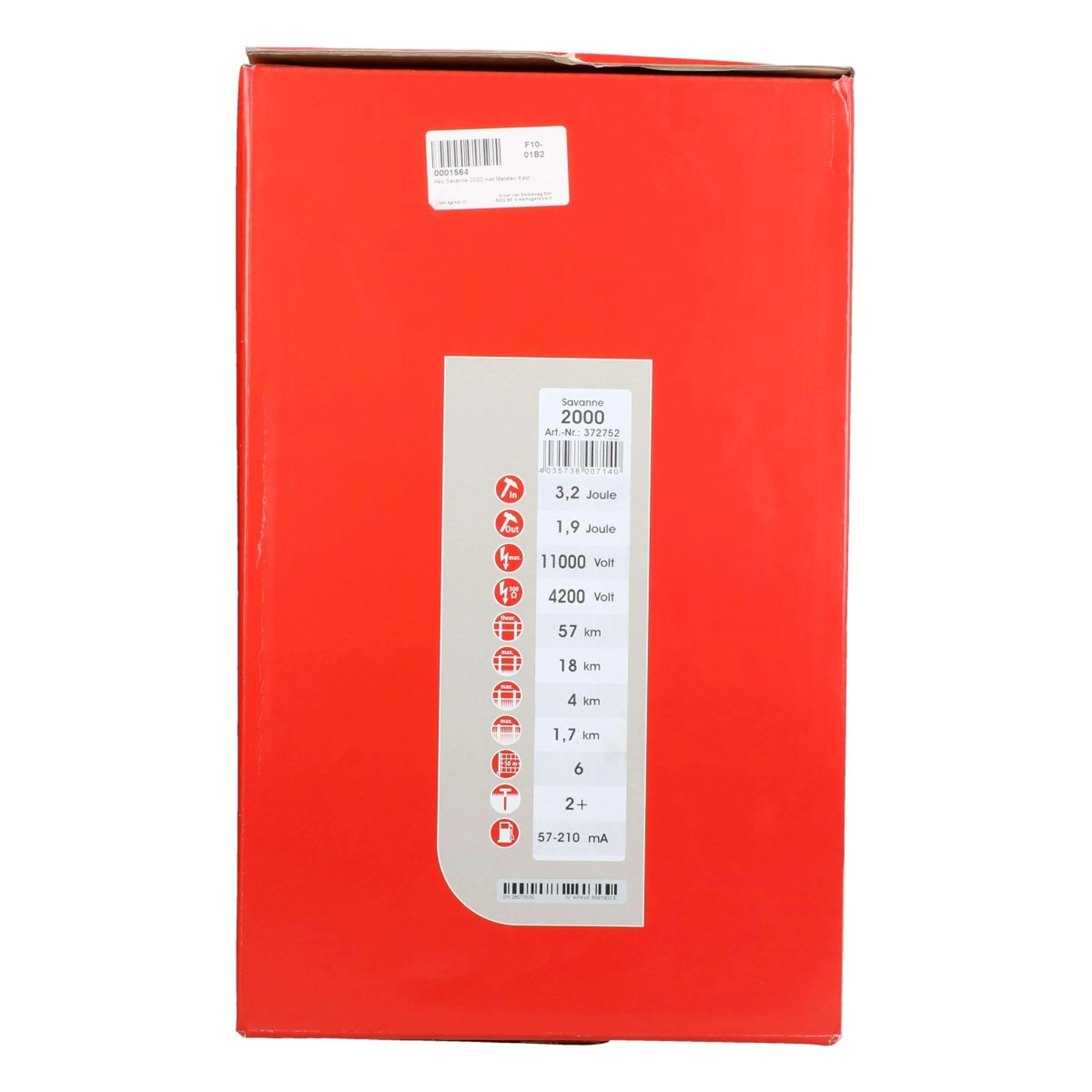 Ako Appareil à Batterie Savanne 2000 1,9 Joule avec boîtier métallique - Image 8