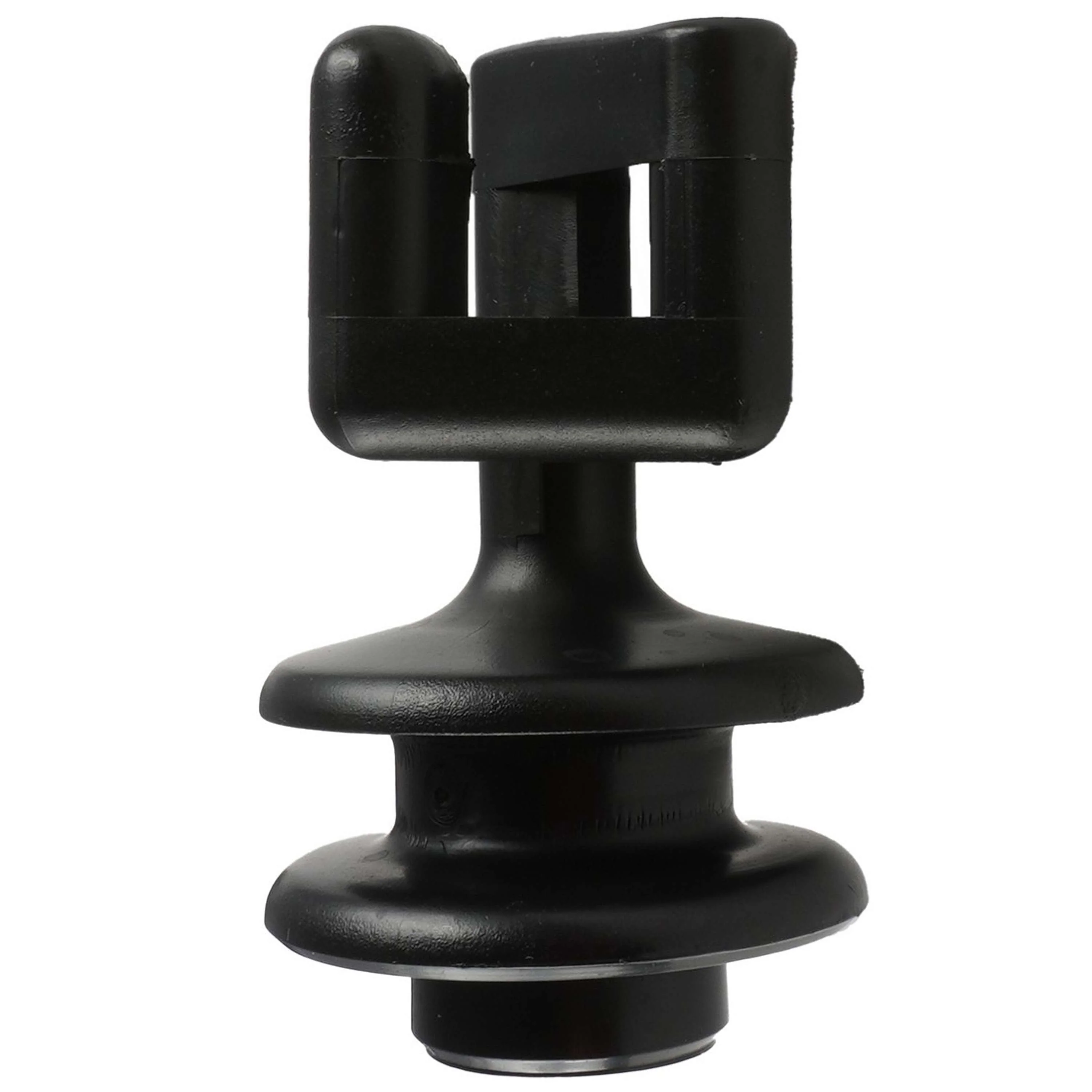 Ako Capuchon d'Isolateur Cordon/Fil d'Acier Poteau Ovale 25 Pièces Noir - Image 2