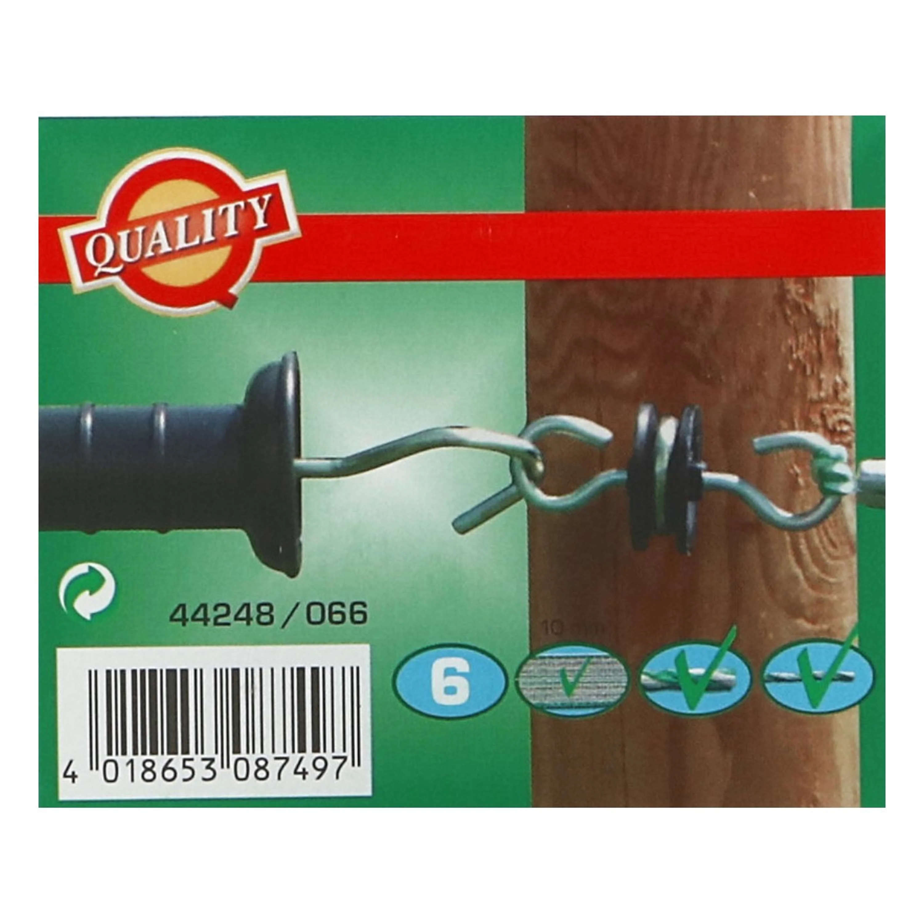 Ako Isolateur Double Ancrage 6 Pièces Noir - Image 8