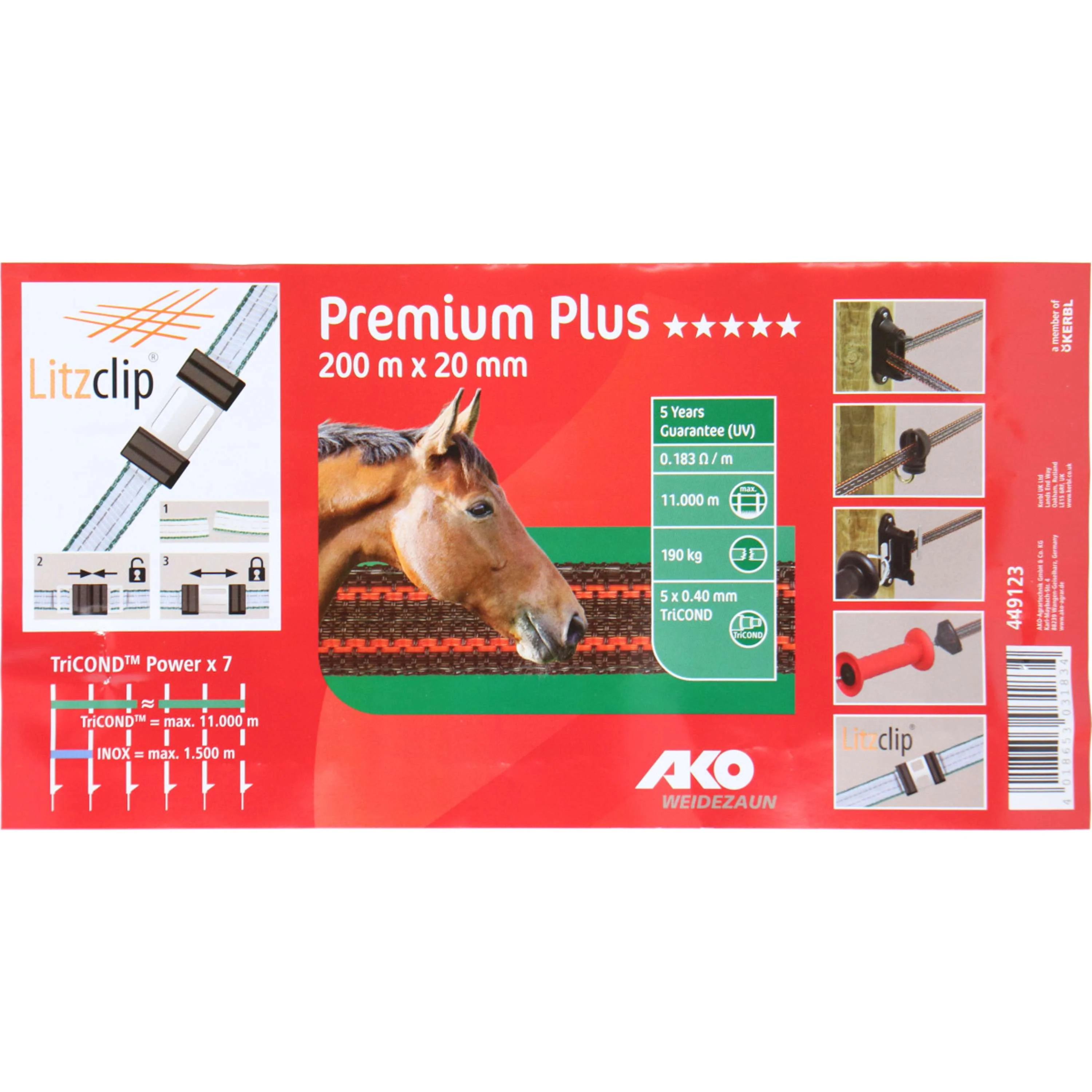 Ako Ruban de Clôture Premium Plus Marron/Orange - Image 11