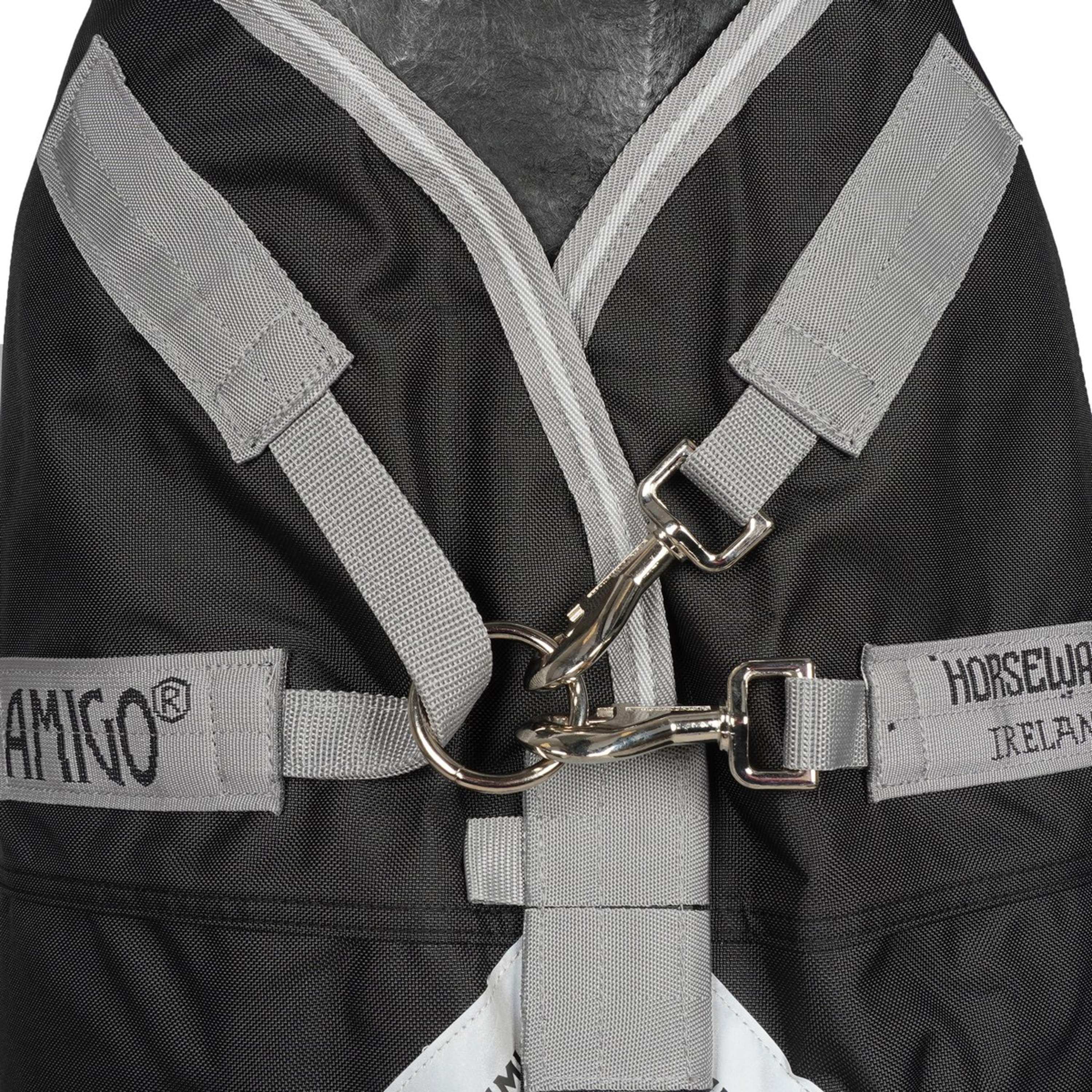 Amigo Couverture Turnout Bravo 100g Black/Titanium Grey - Image 8