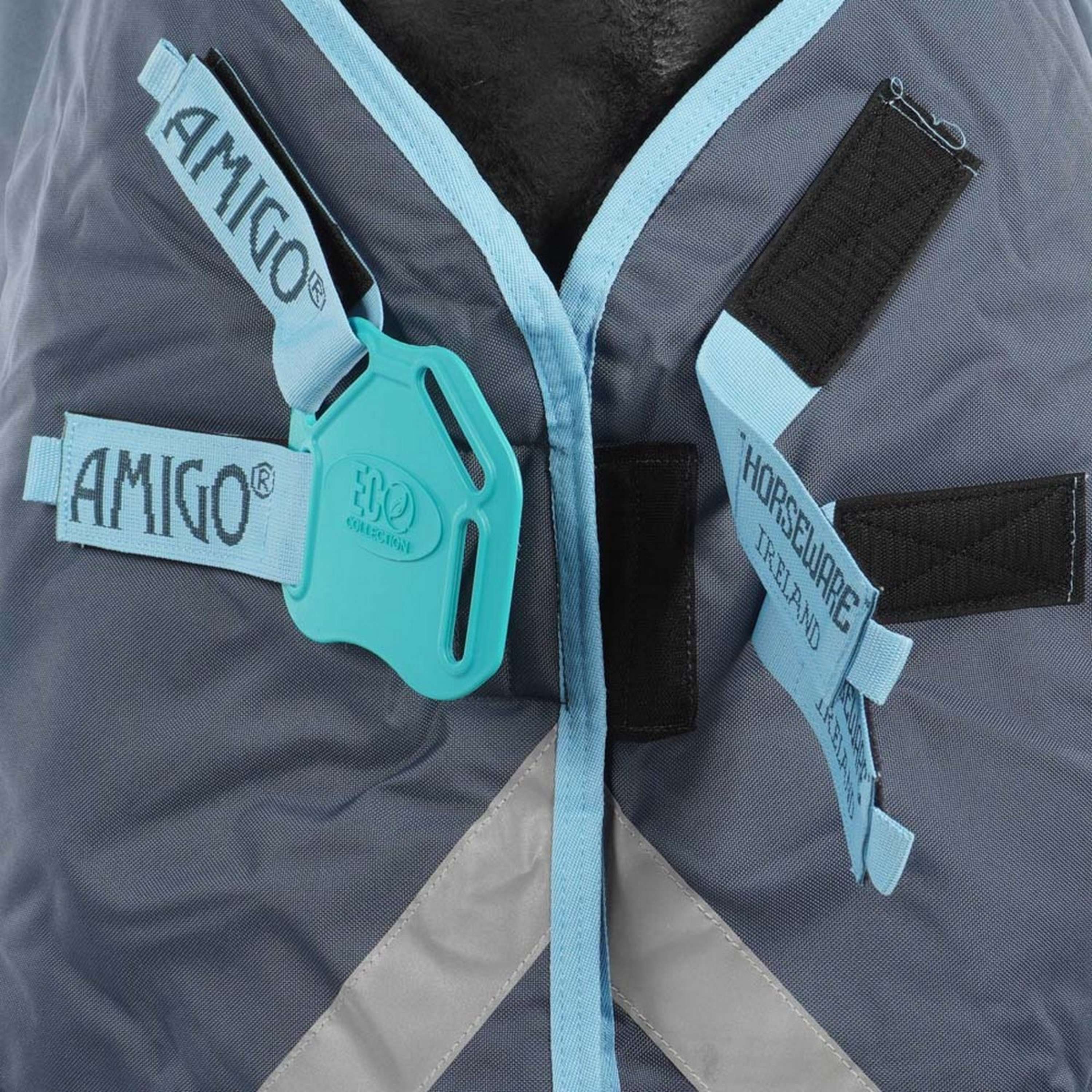 Amigo Couverture Turnout AmEco Bravo 12 Plus 250g Dark Blue/Sky Blue - Image 4