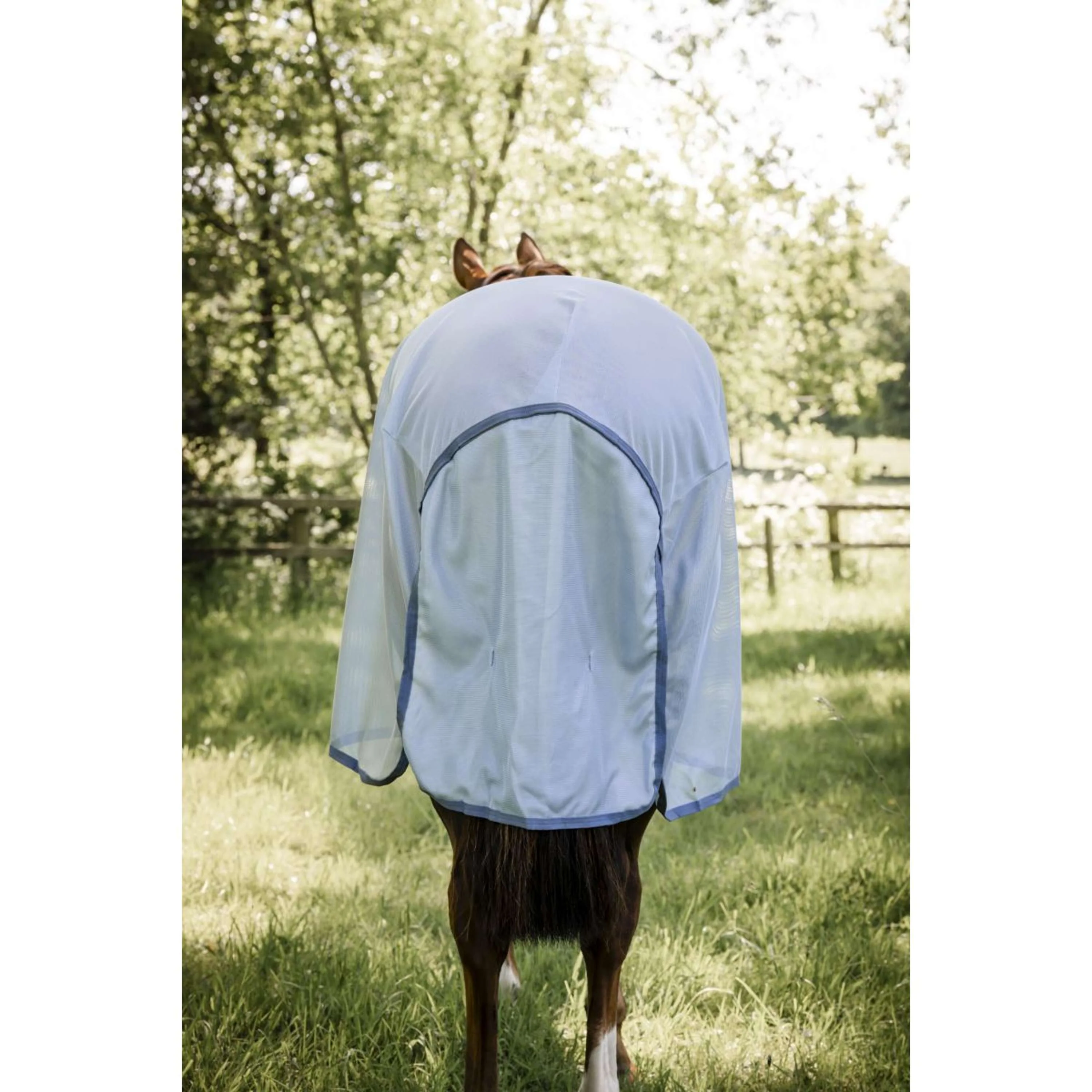 Amigo Couverture Anti-Mouches Heather Blue/Blue/Silver - Image 4
