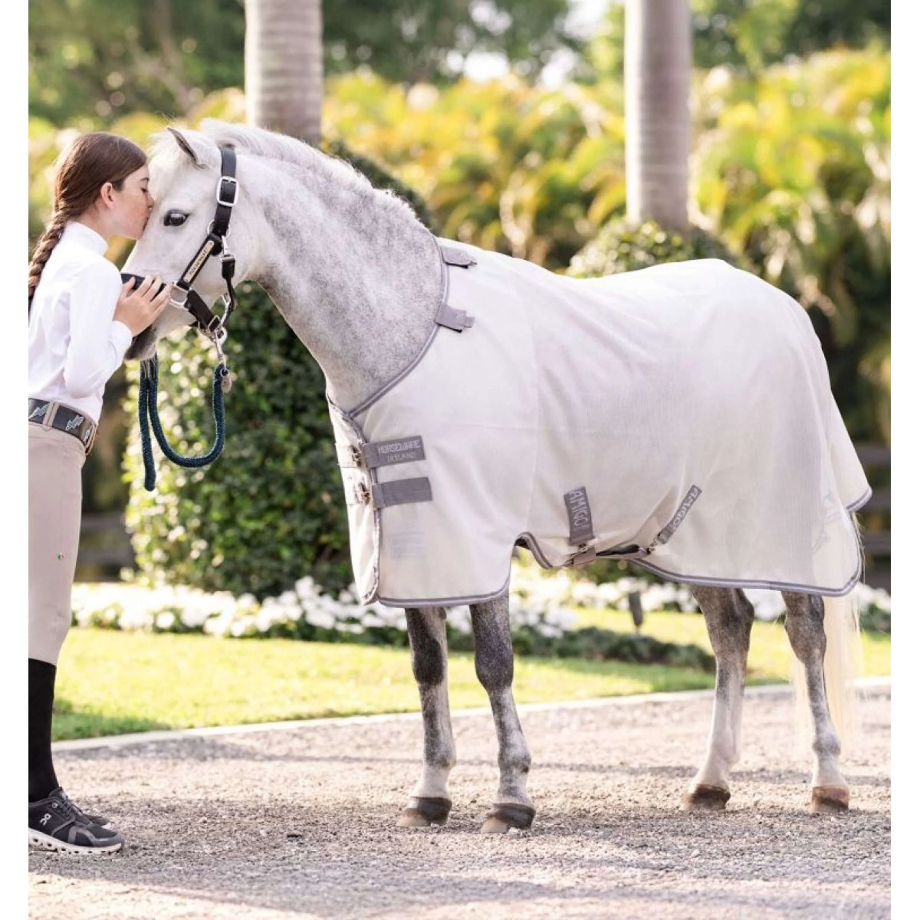 Amigo Bug Rug Pony Argent/Gris Titane/Argent - Image 7