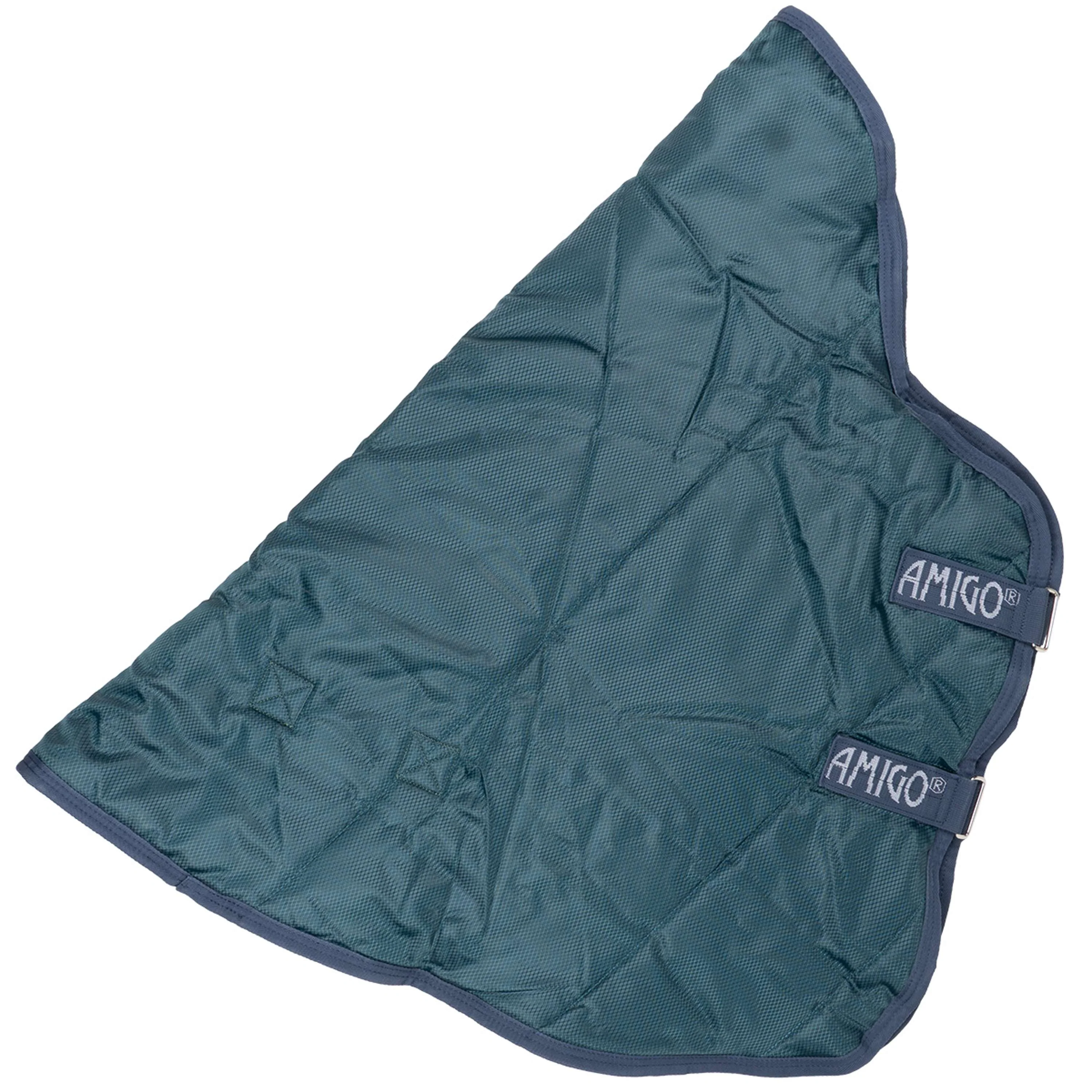 Amigo Couvre-Cou Ripstip Insulator Stable 200g Dynasty Green/Navy/Silver - Image 4