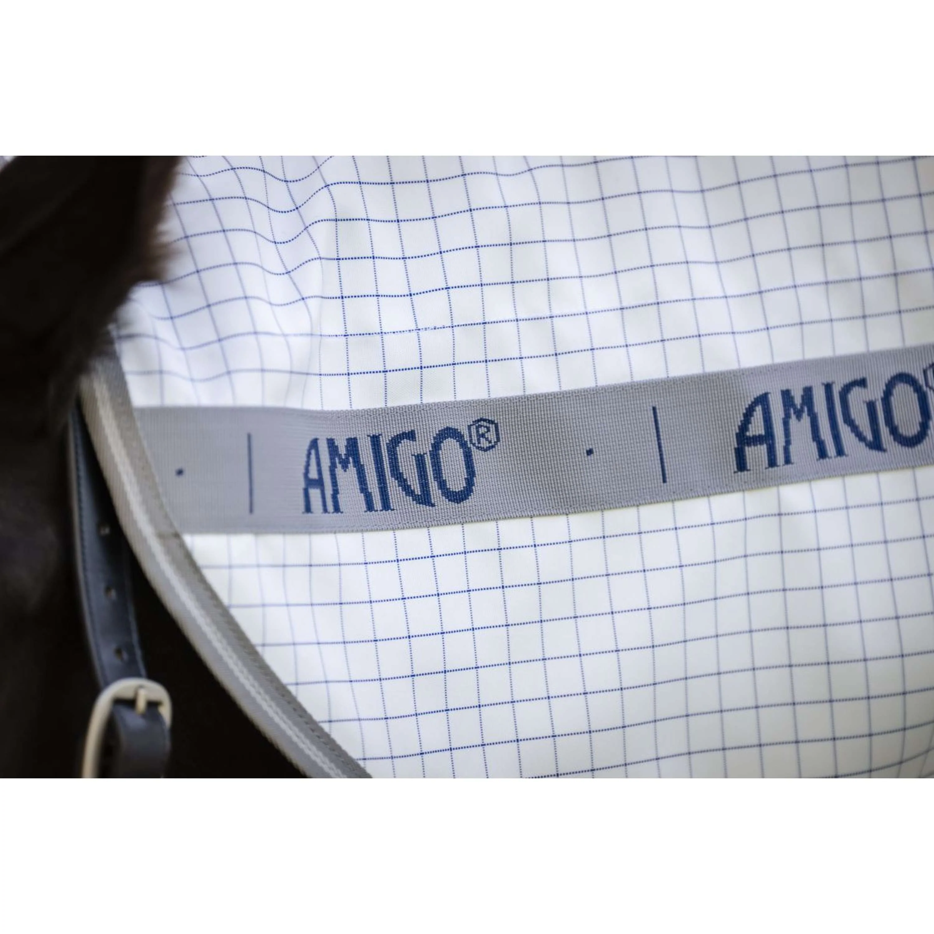 Amigo Summer Sheet Plus Carreaux bleu marine/gris titane/argent - Image 3