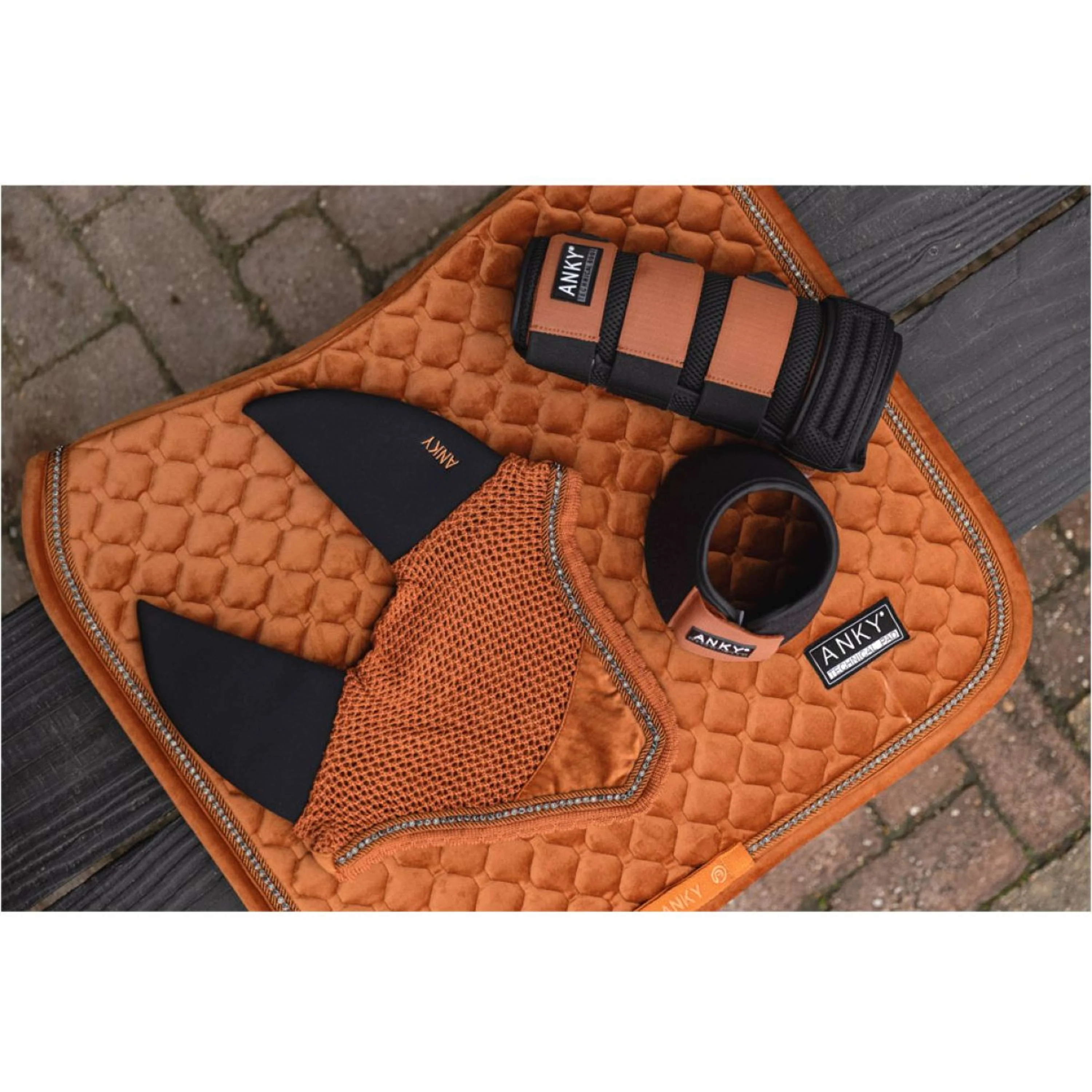 ANKY Guêtres 3D Mesh Black/Rust - Image 3