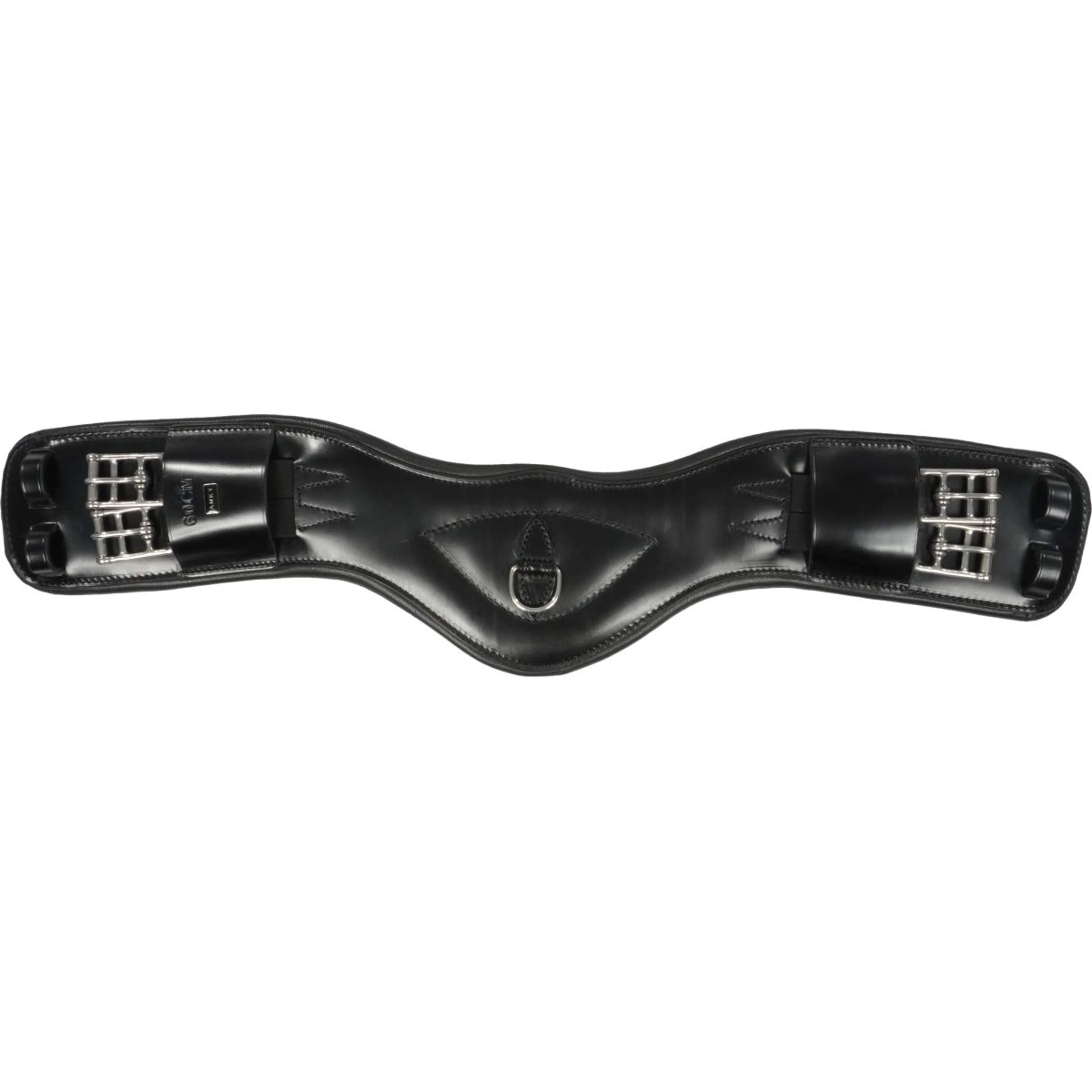 ANKY Sangle Cuir Dressage Anatomique 2 Côtés Élastique Noir