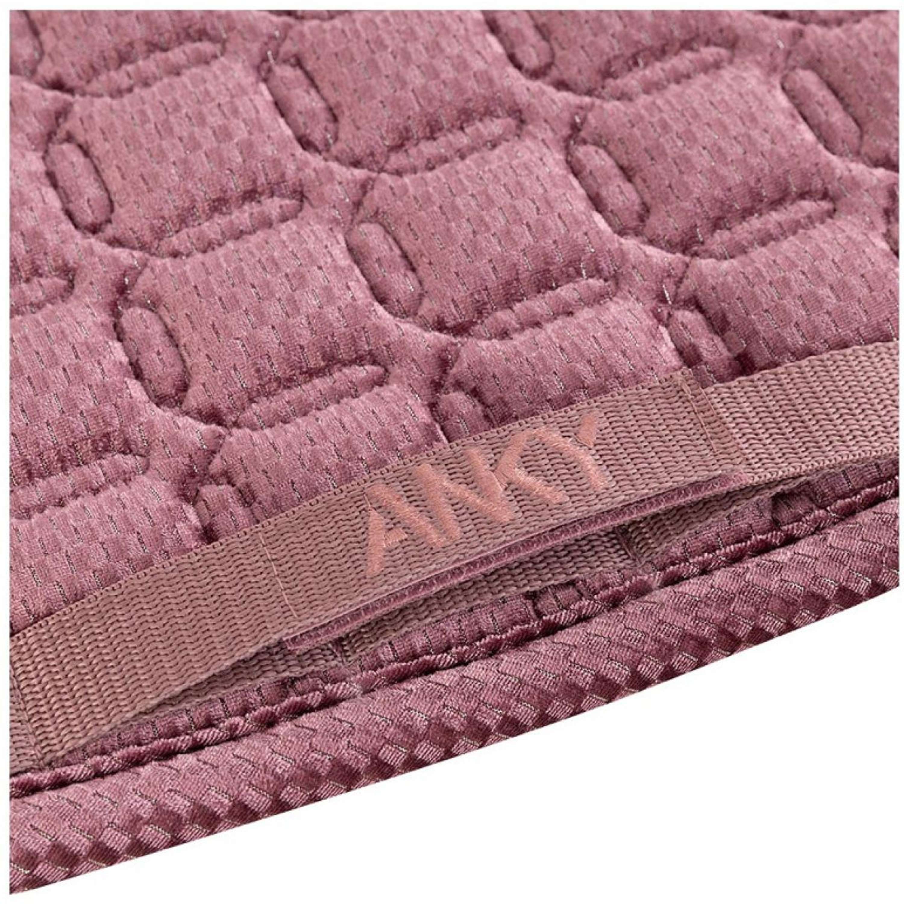 ANKY Tapis de Selle Check Velvet XB25003 Dressage Mellow Mauve - Image 2