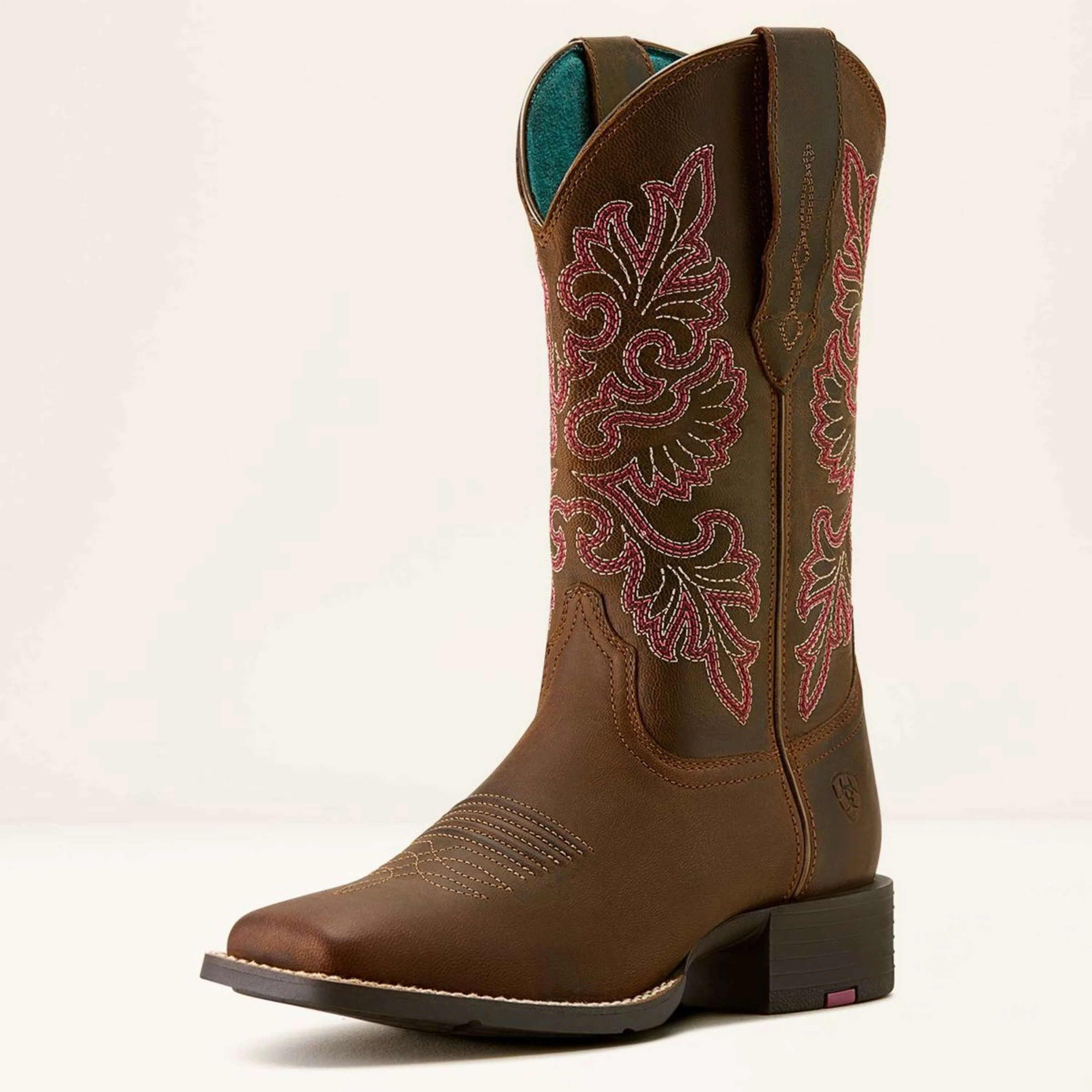 Ariat Bottes Western Round Up Wide Square Toe Sassy Brown - Image 3