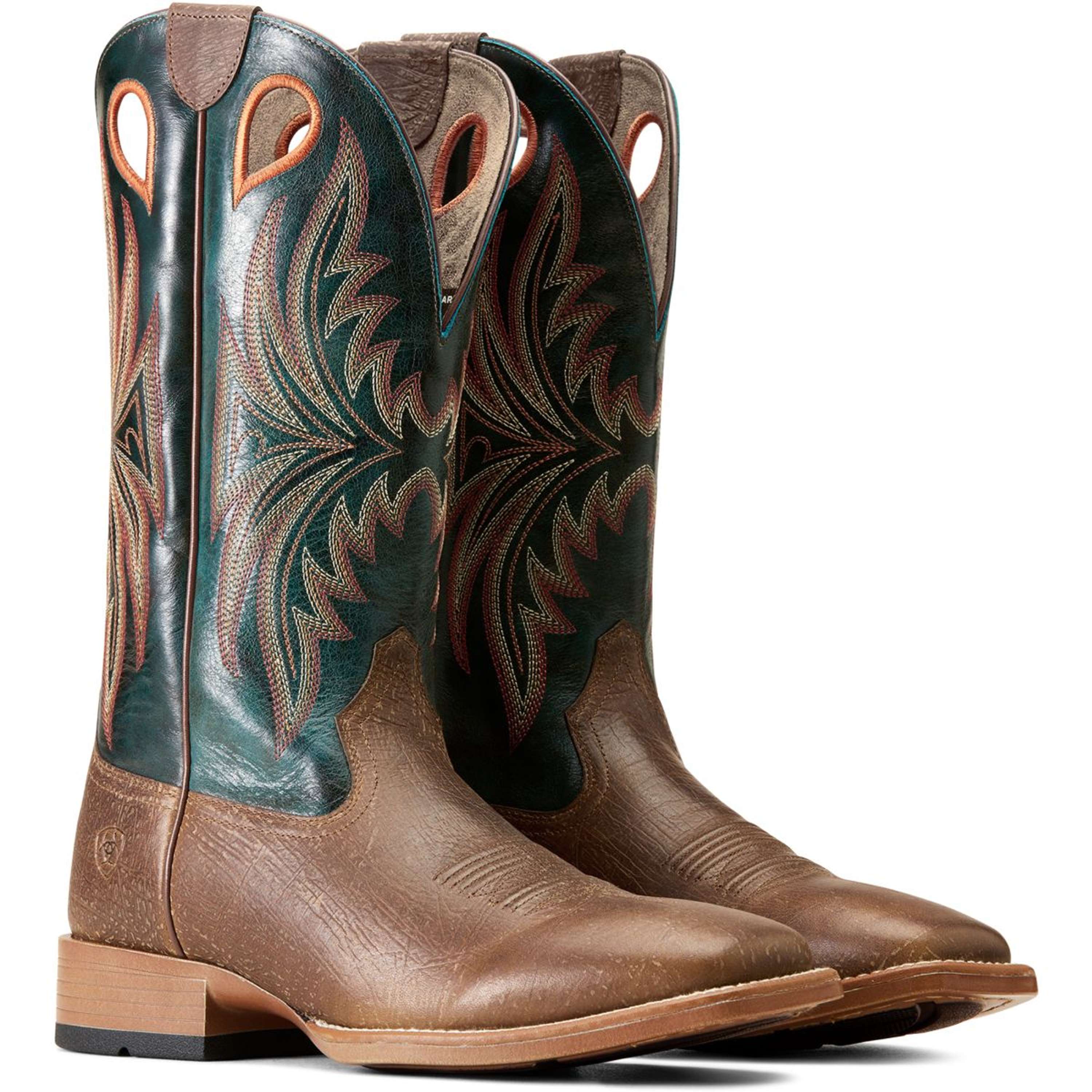 Ariat Botte Occidentale Granger Ultra Hommes Brown Bark/Sea Green - Image 4