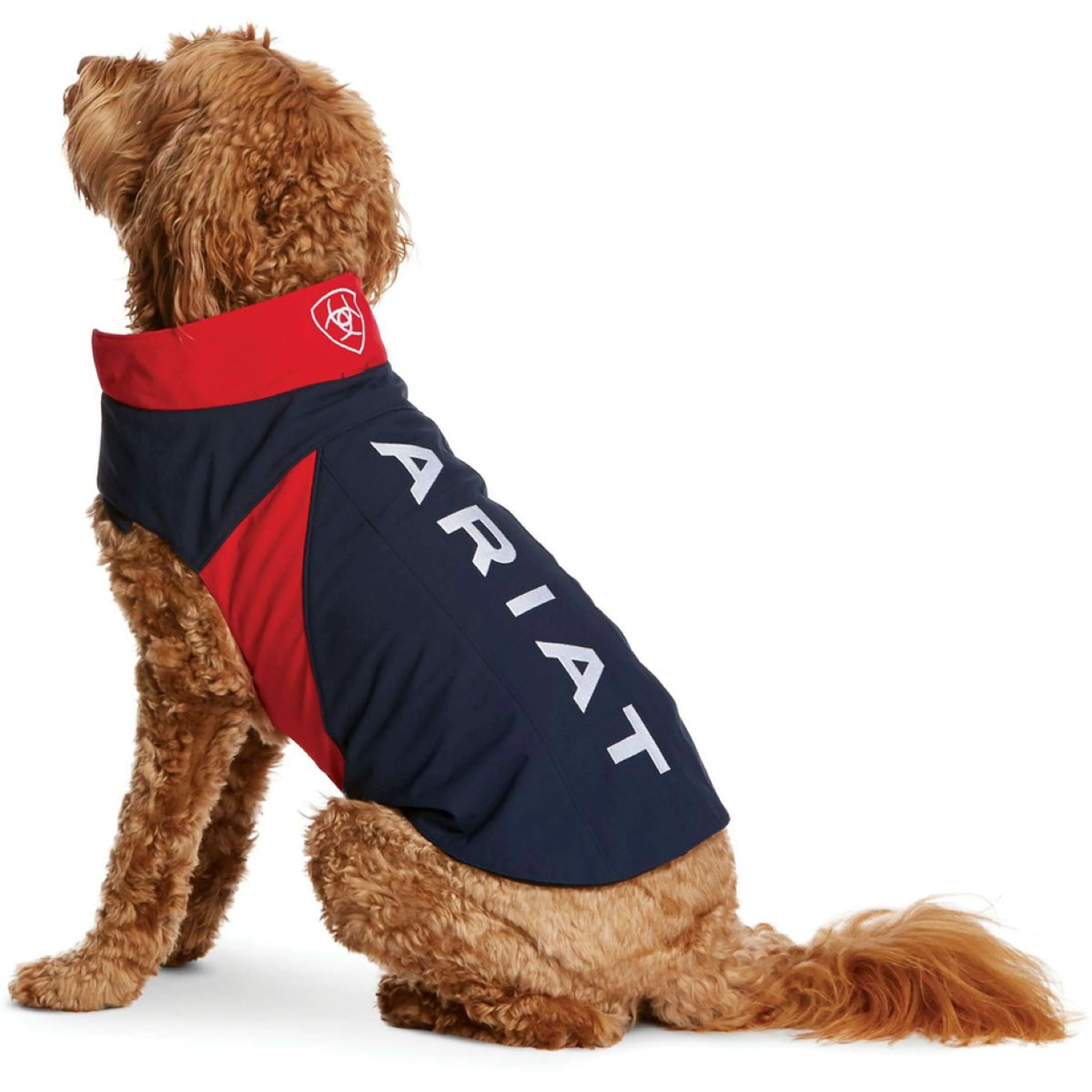 Ariat Veste pour Chien Team Softshell Bleu rouge - Image 2