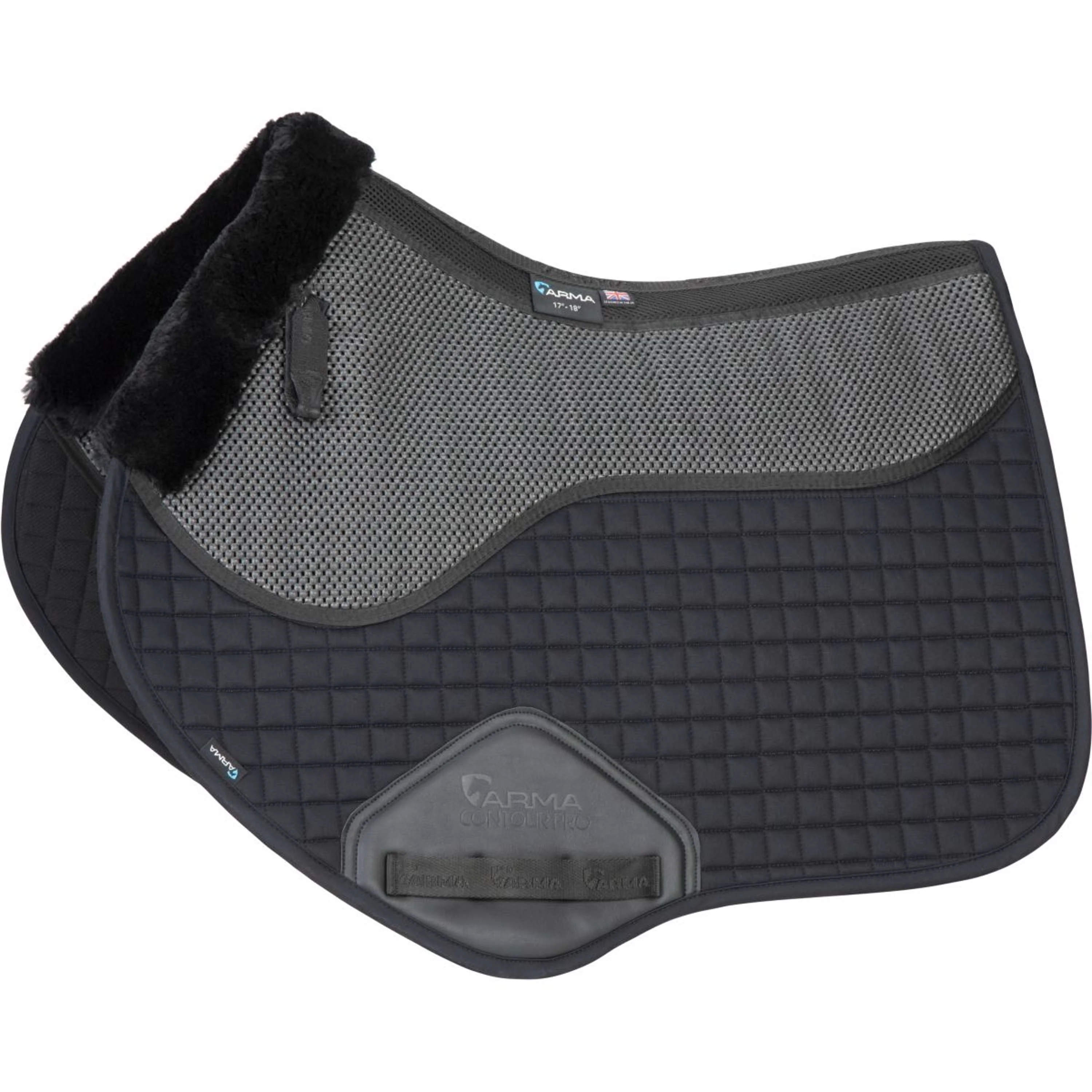 Arma by Shires Tapis de Selle Soft Grip de Saut Noir