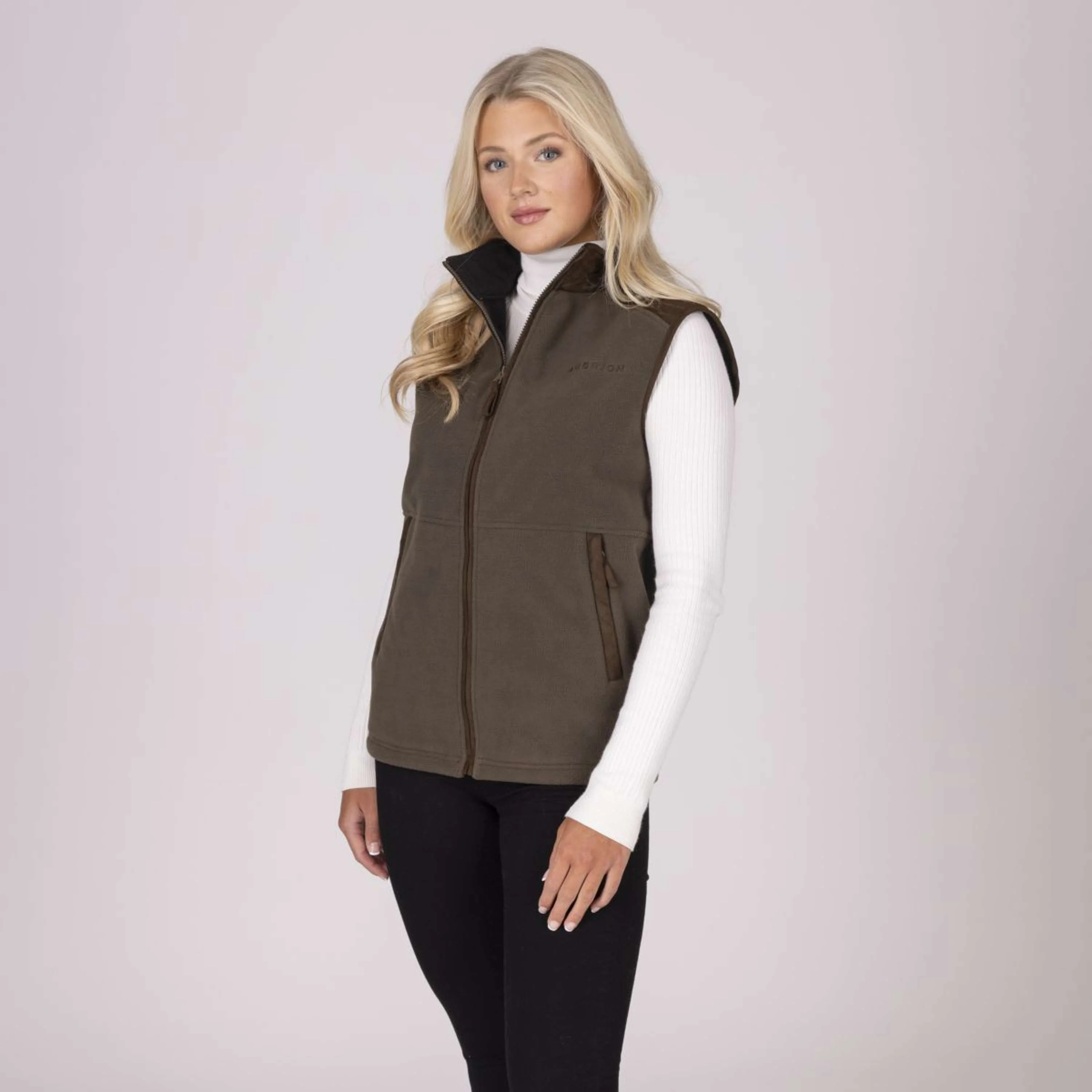 Aubrion by Shires Bodychauffant Heritage Fleece Olive foncé - Image 29