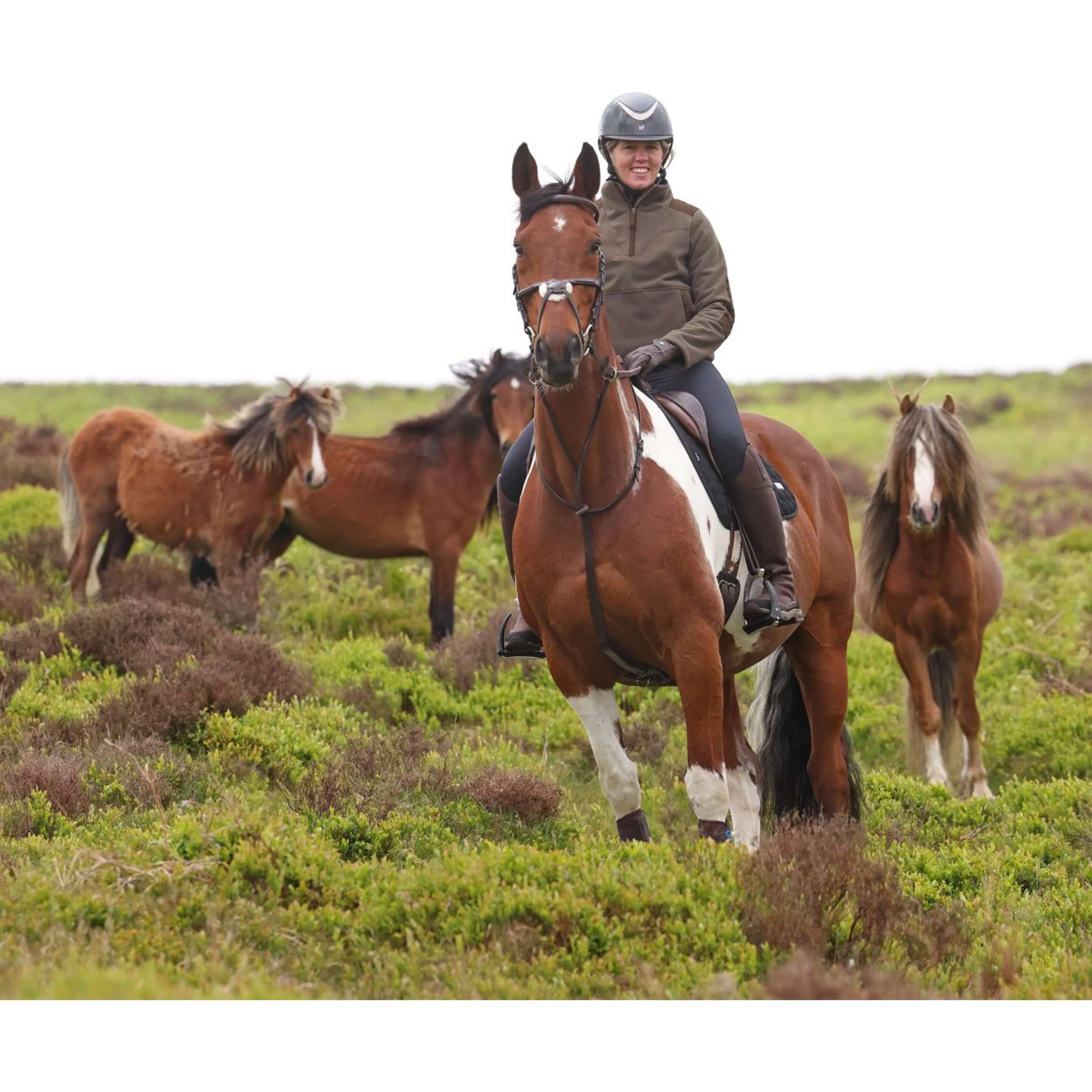 Aubrion by Shires Pull Heritage Fleece Olive foncé - Image 17