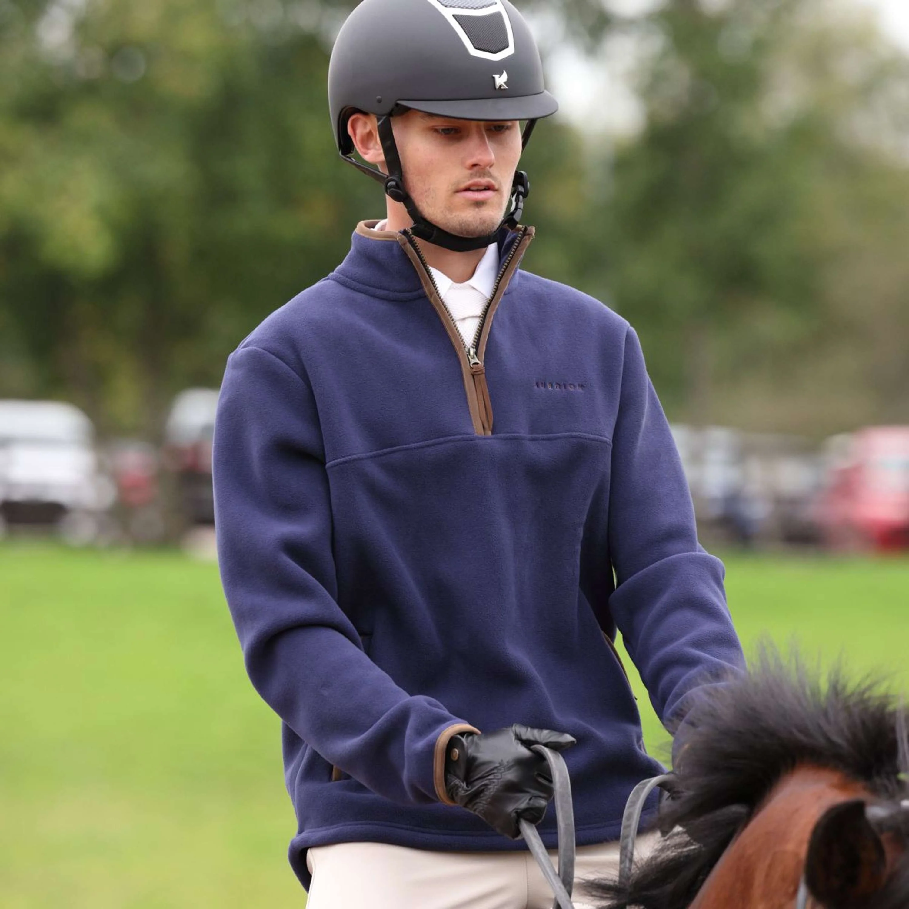 Aubrion by Shires Pull Original Fleece Hommes Marin - Image 9