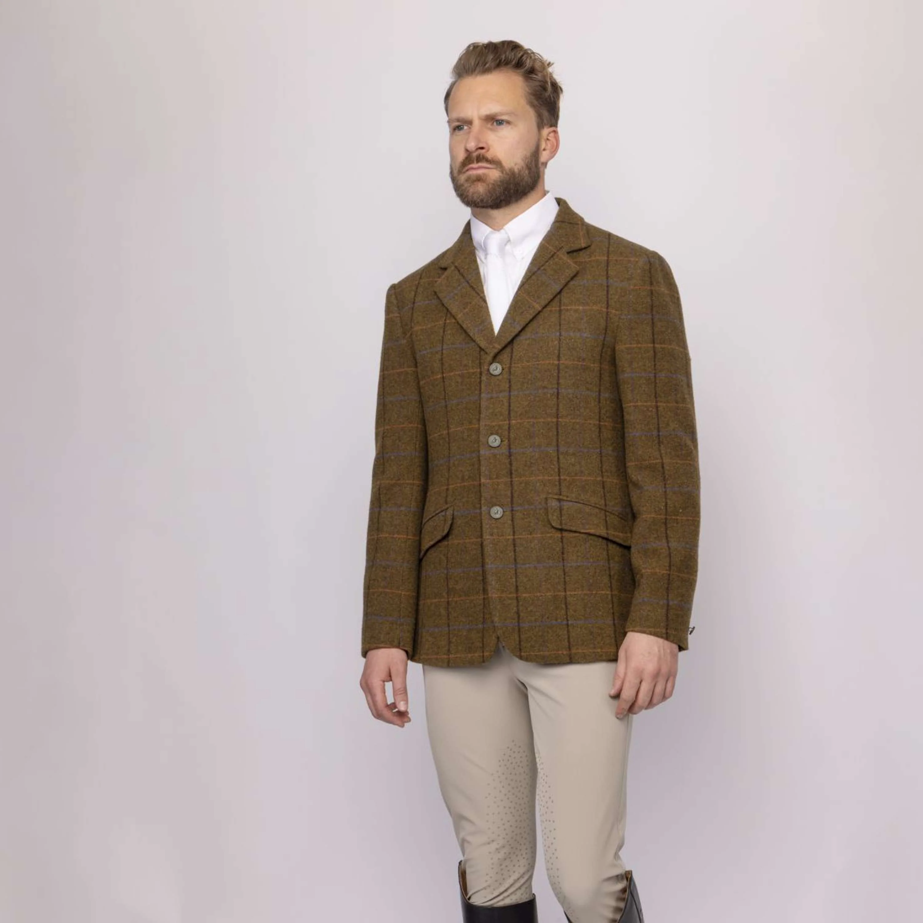 Aubrion by Shires Veste de Concours Saratoga Hommes Chêne Brun Check - Image 19