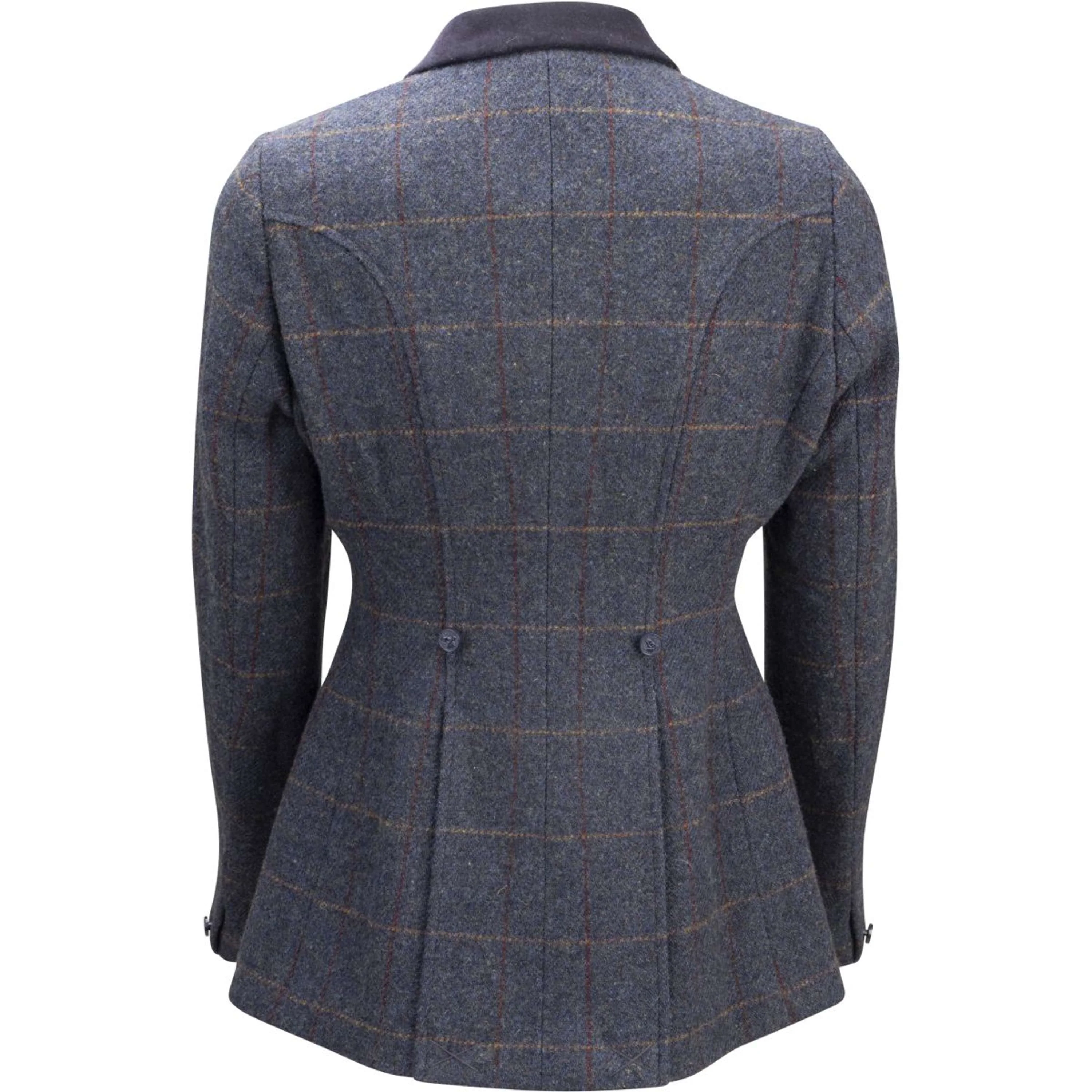Aubrion by Shires Veste de Concours Saratoga Juniper Navy Check - Image 9