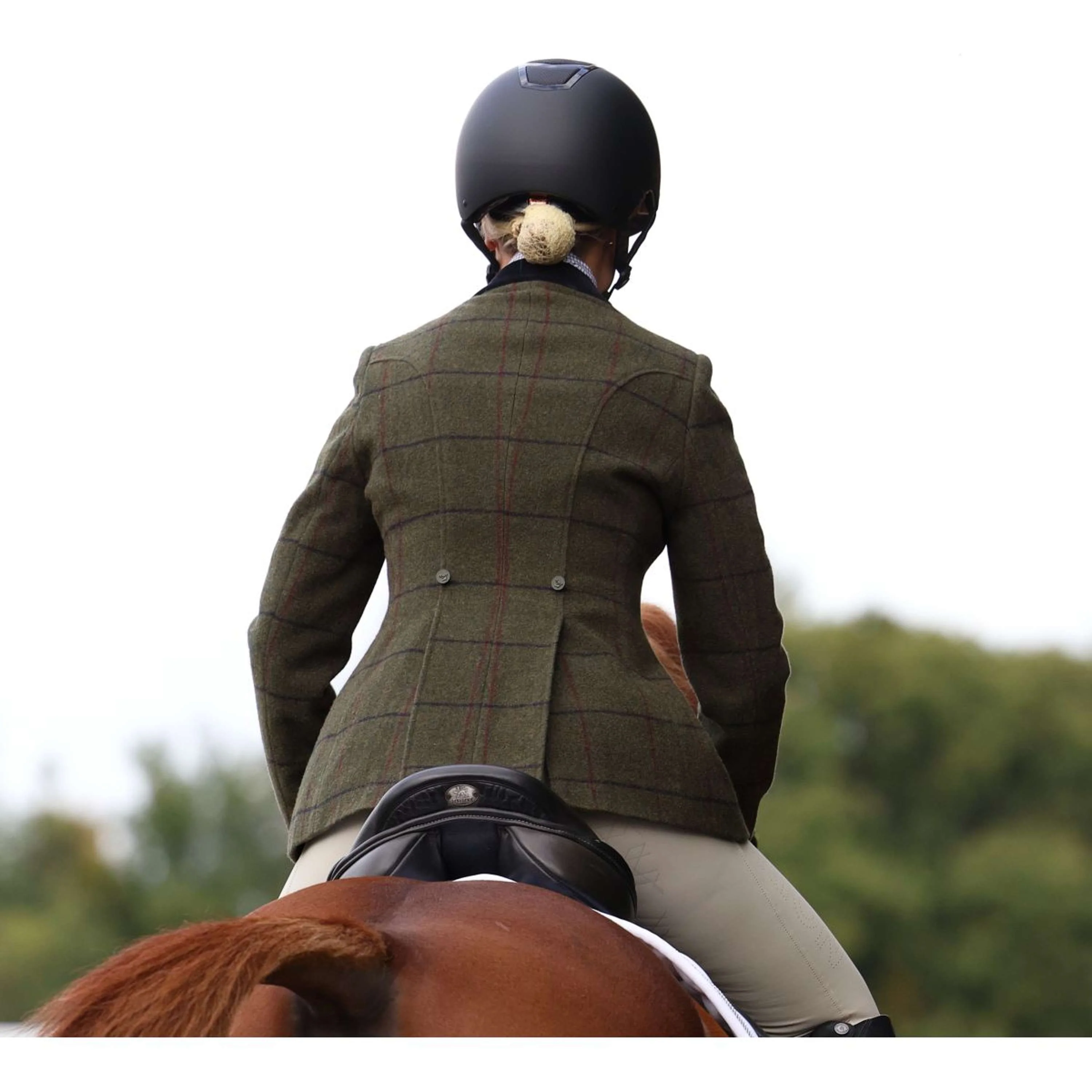 Aubrion by Shires Veste de Concours Saratoga Spruce Vert Check - Image 5