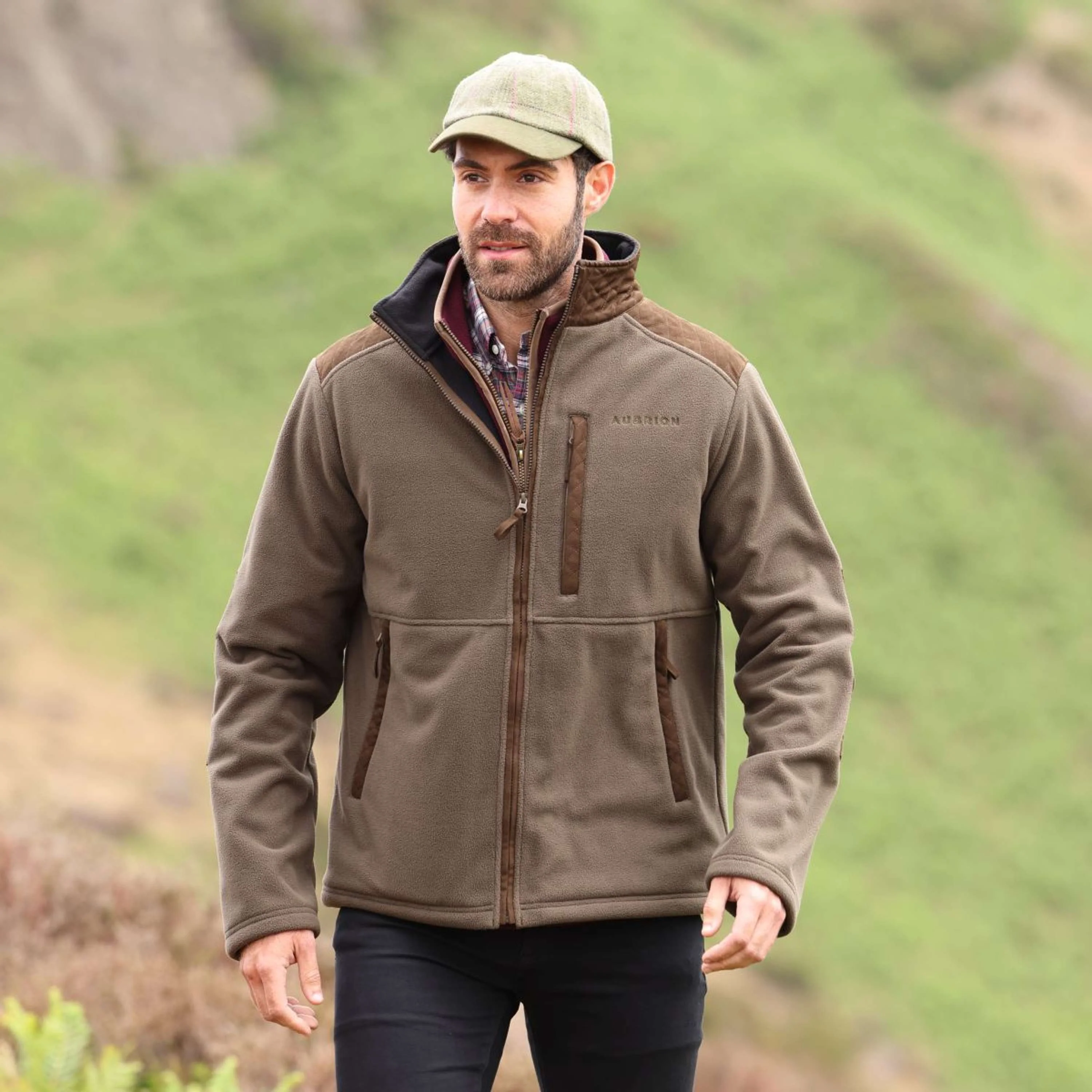 Aubrion by Shires Veste Heritage Fleece Olive foncé - Image 23