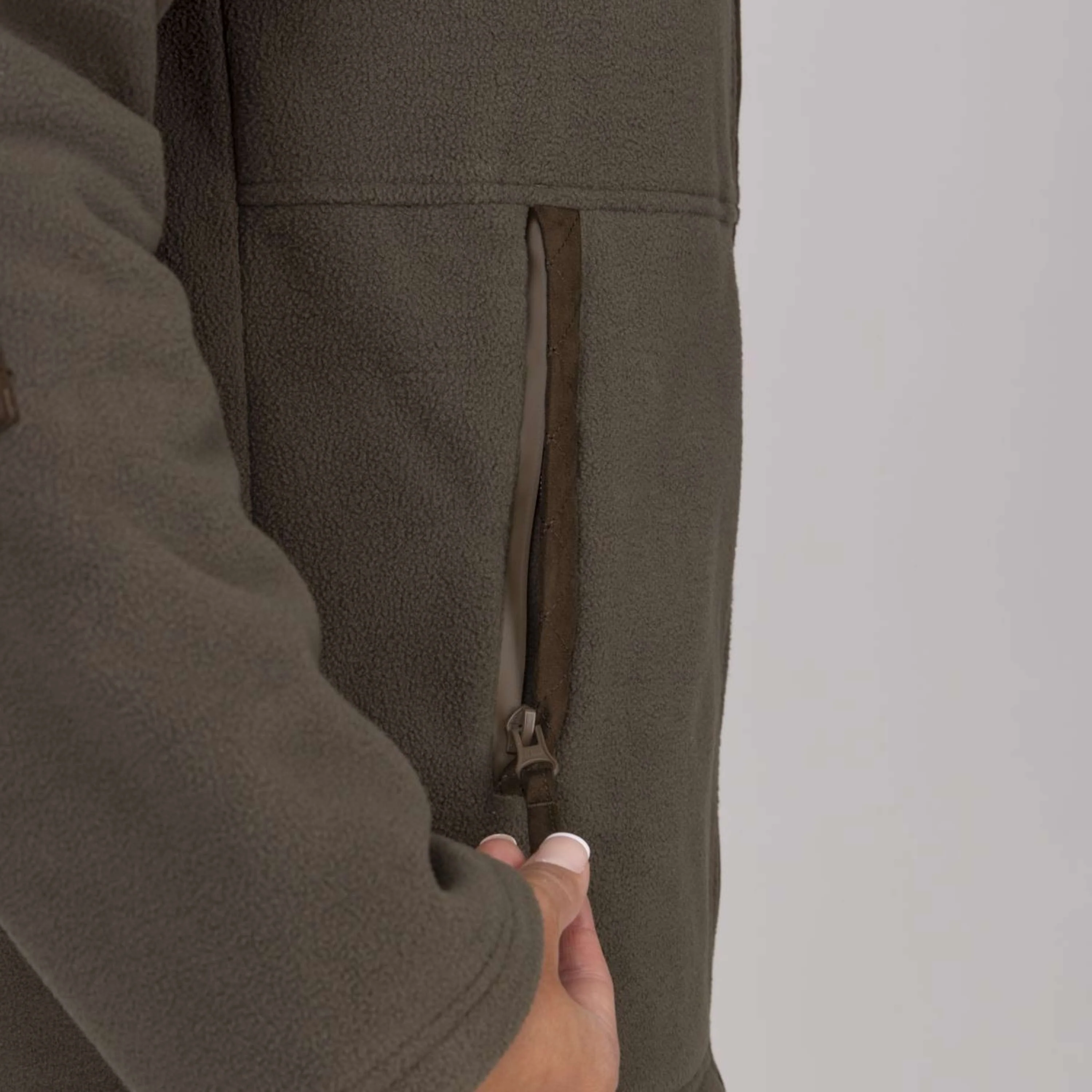 Aubrion by Shires Veste Heritage Fleece Olive foncé - Image 44