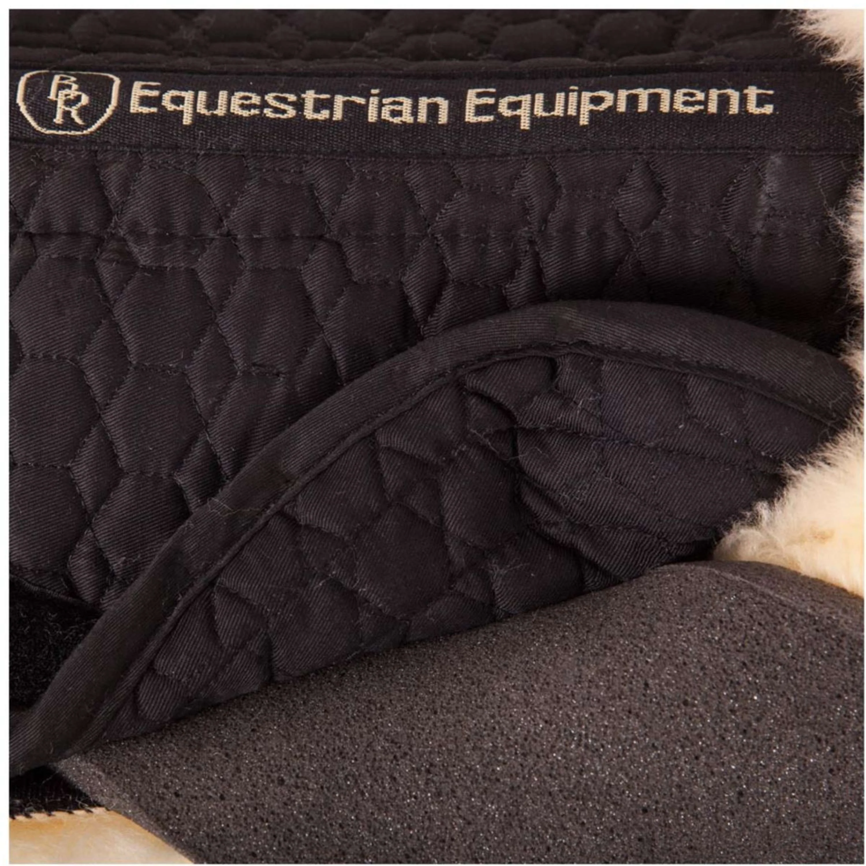 BR Amortisseur Sheepskin Coussins Noir/Naturel - Image 3