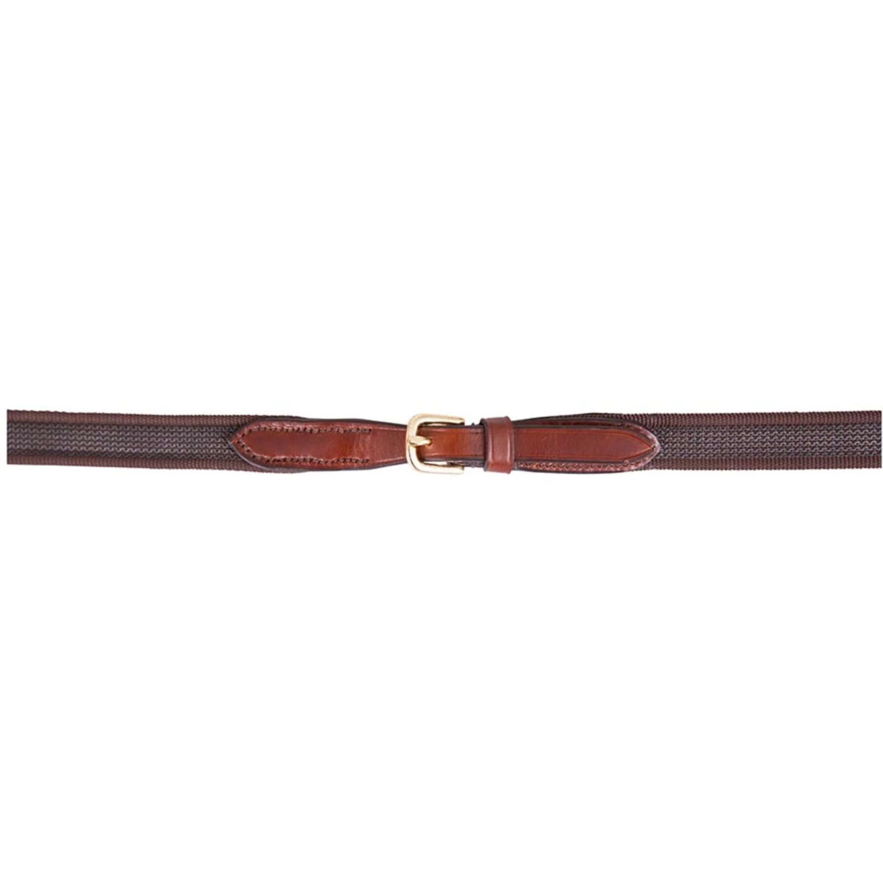 BR Rênes Linge 19mm Antidérapant Blinde Tabac - Image 2