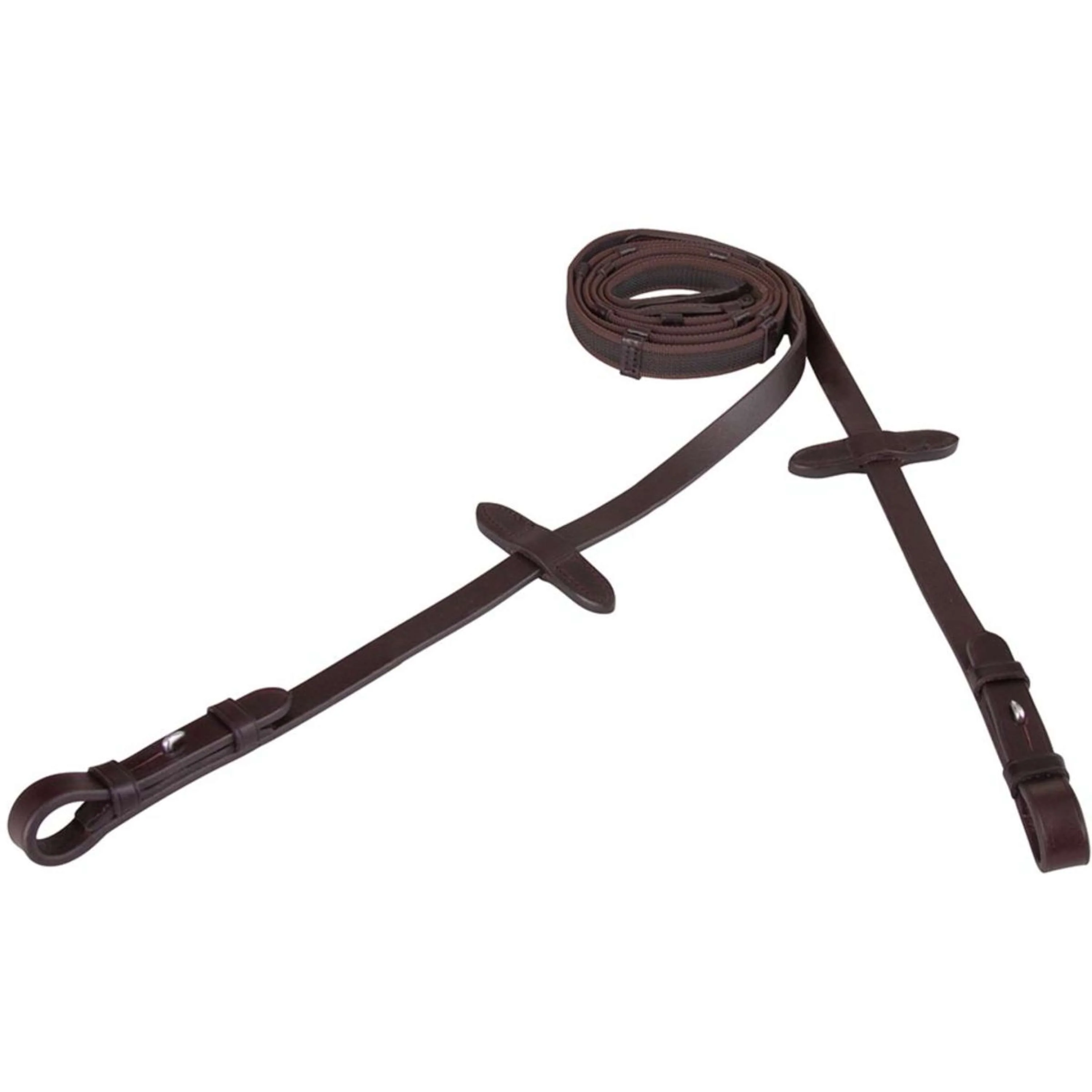 BR Rênes Linge 19mm Antidérapant Fermeture E Marron/Argent - Image 3