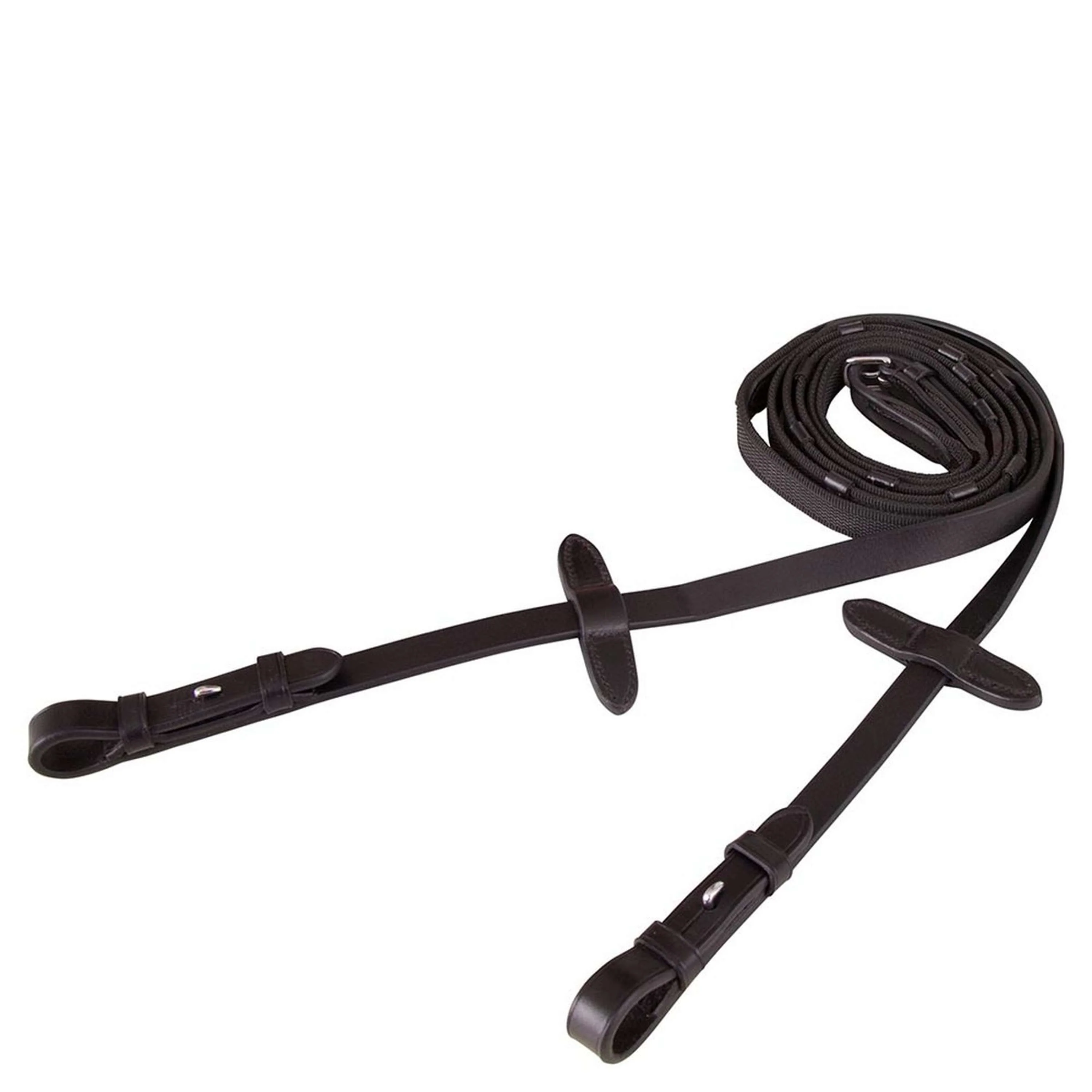 BR Rênes Linge 19mm Antidérapant Fermeture E Noir/Argent - Image 2