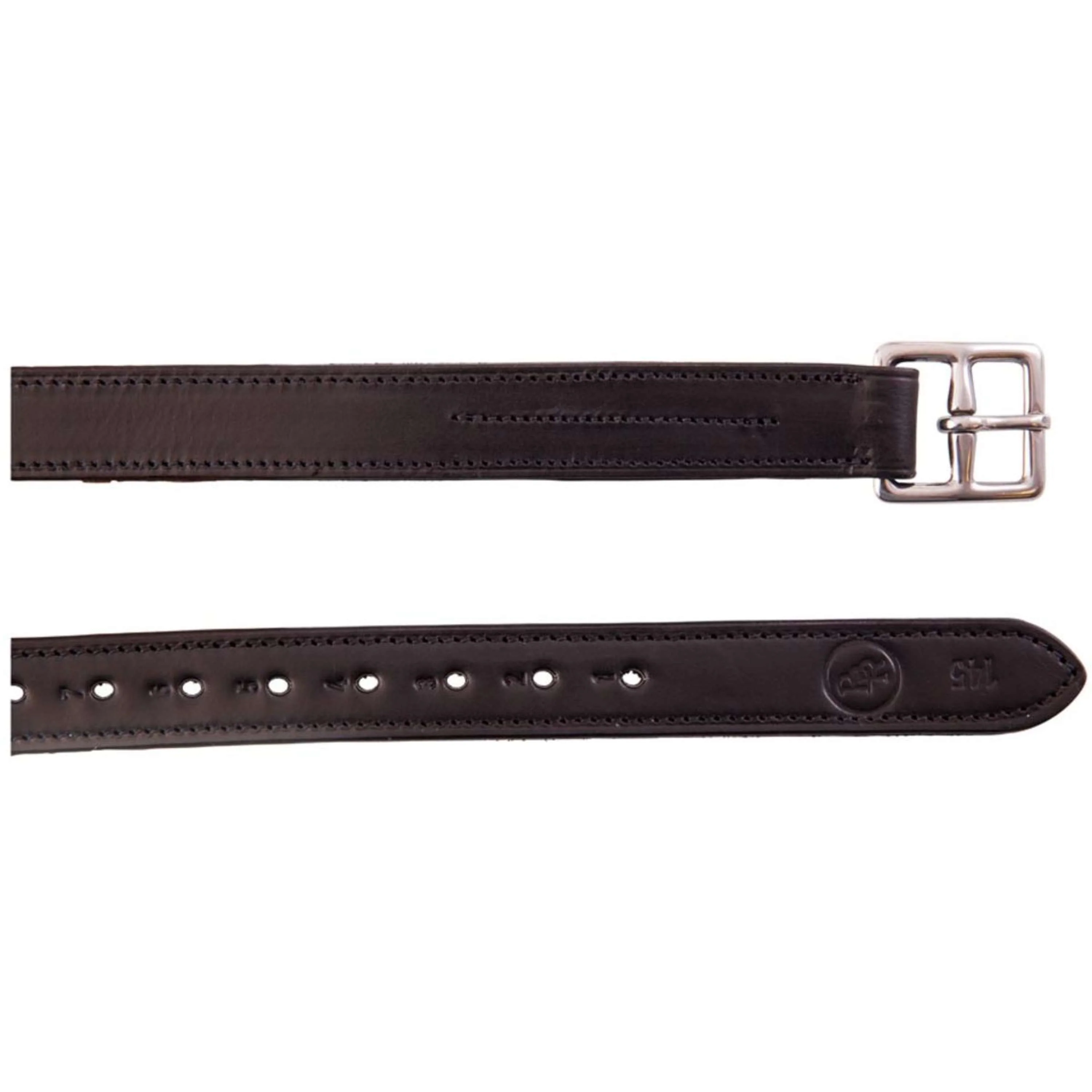BR Étrivières Cuir Nylon Soft Acier Inoxydables Boucles Noir - Image 2