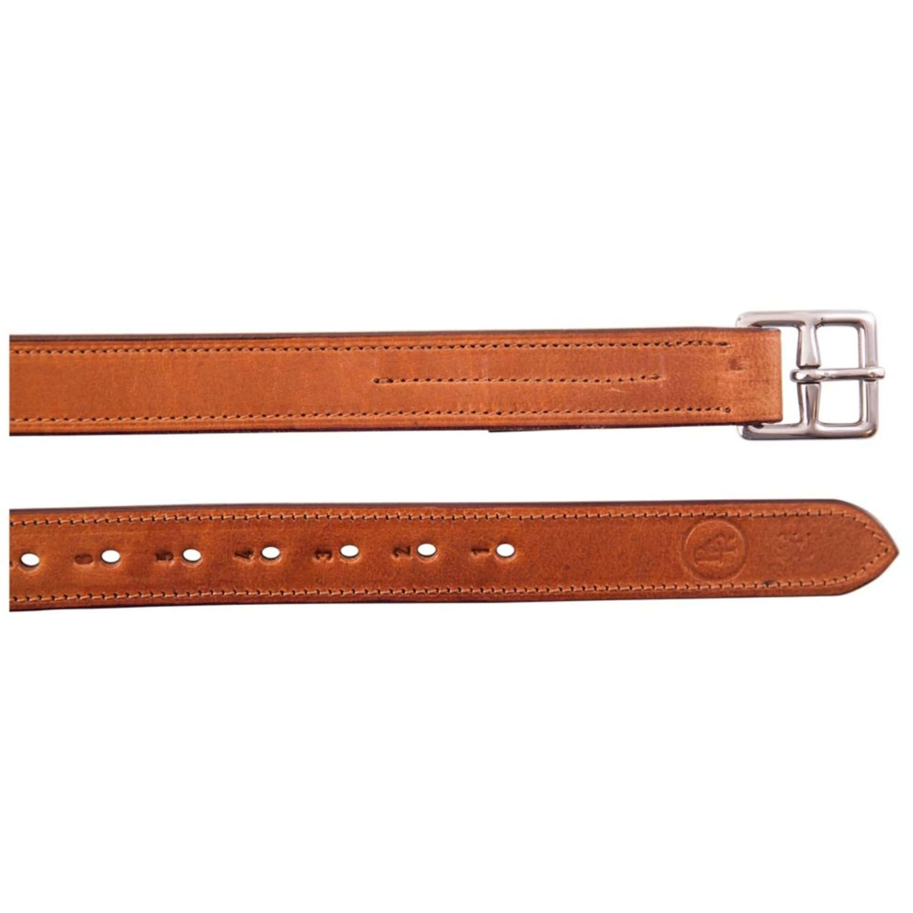 BR Étrivières Cuir Nylon Soft Acier Inoxydables Boucles Tabac - Image 2