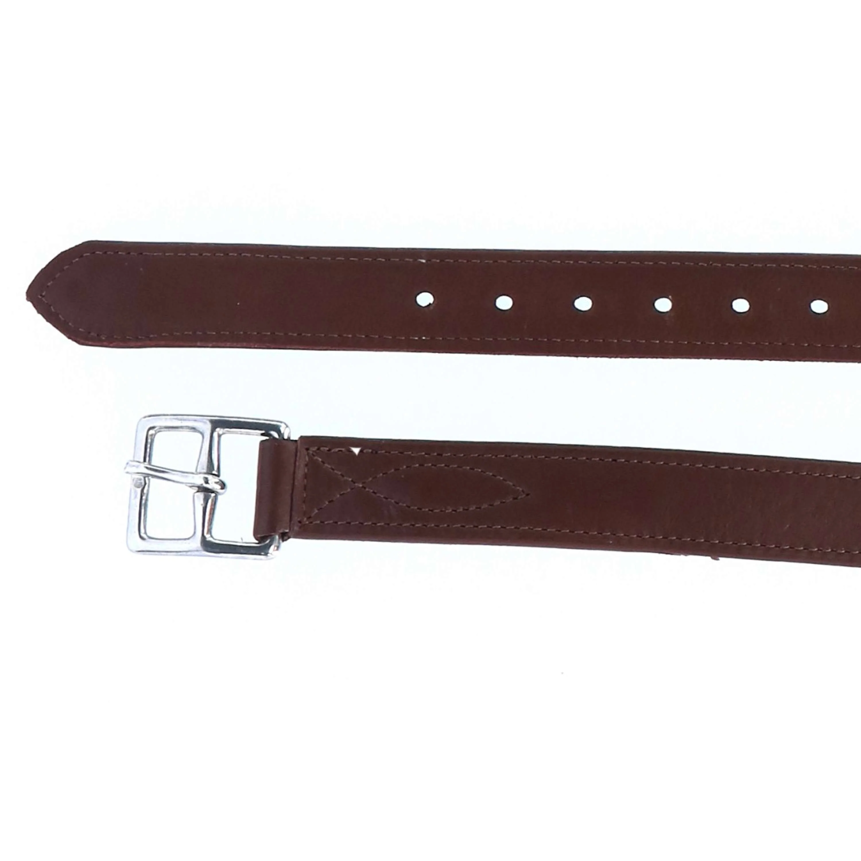 BR Étrivières Nylon et Boucles Acier Inoxydable Soft Tabac/Argent - Image 2