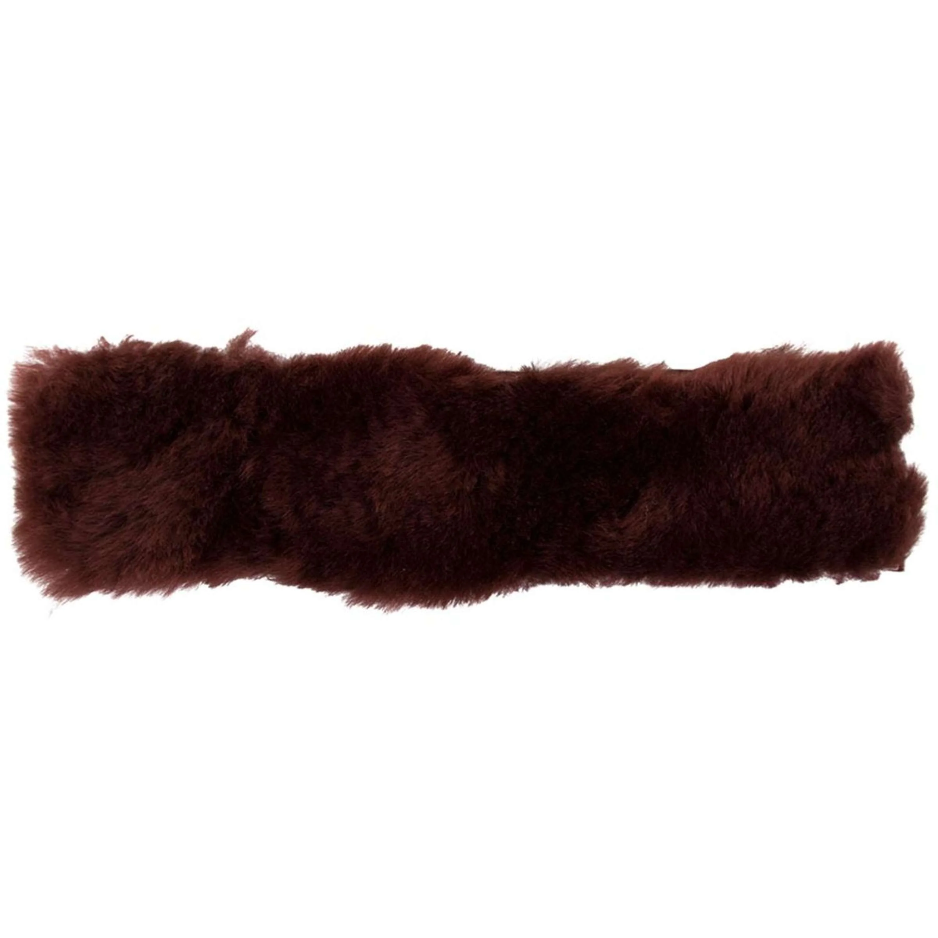 BR Fourreau Muserolle Peau de mouton 28cm Marron - Image 2