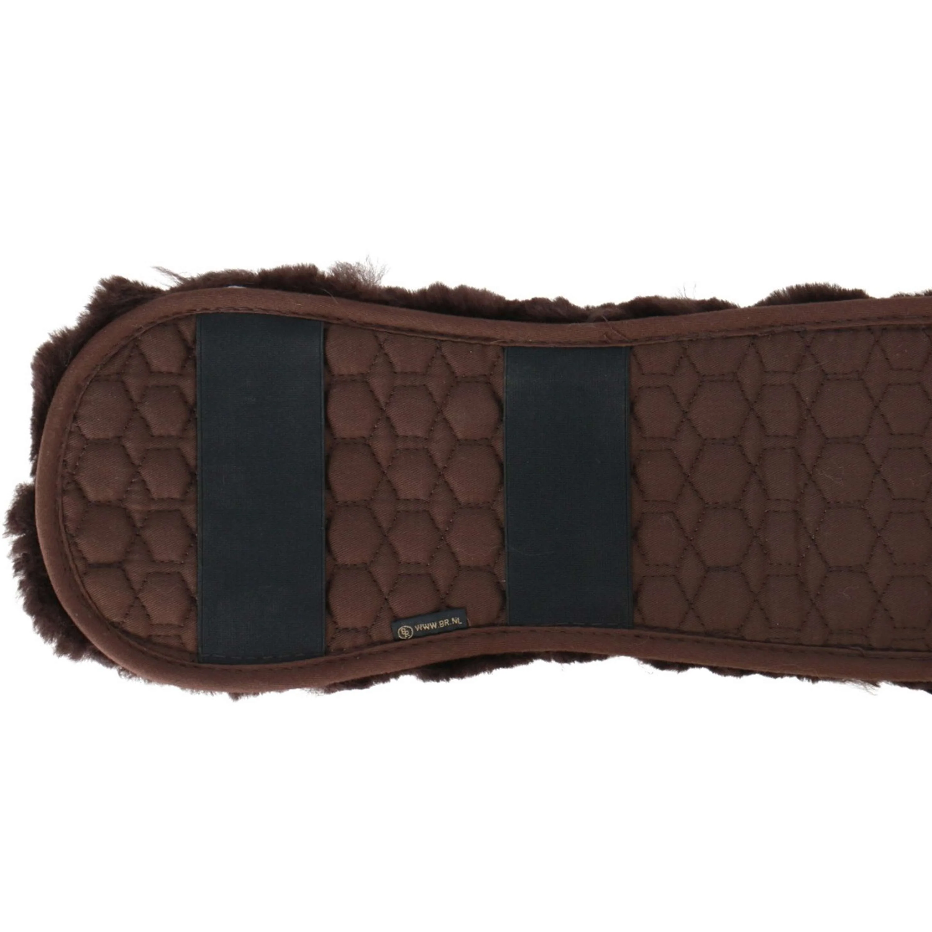 BR Housse de Sangle Dressage Sheepskin Préformée Marron - Image 3