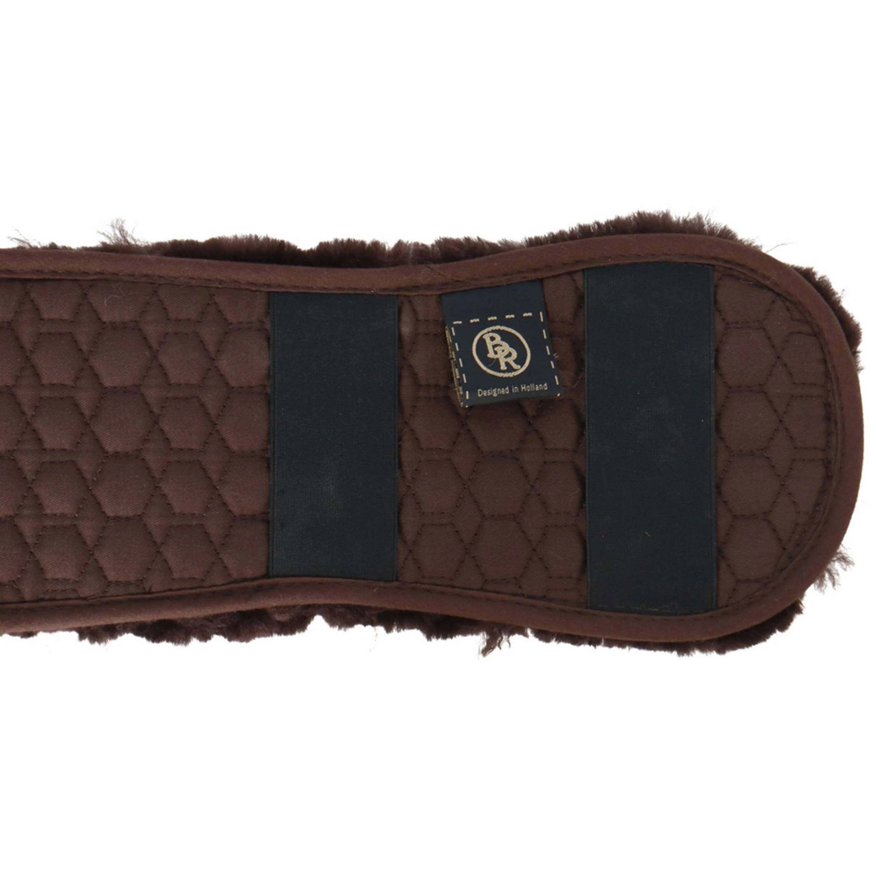 BR Housse de Sangle Dressage Sheepskin Préformée Marron - Image 4