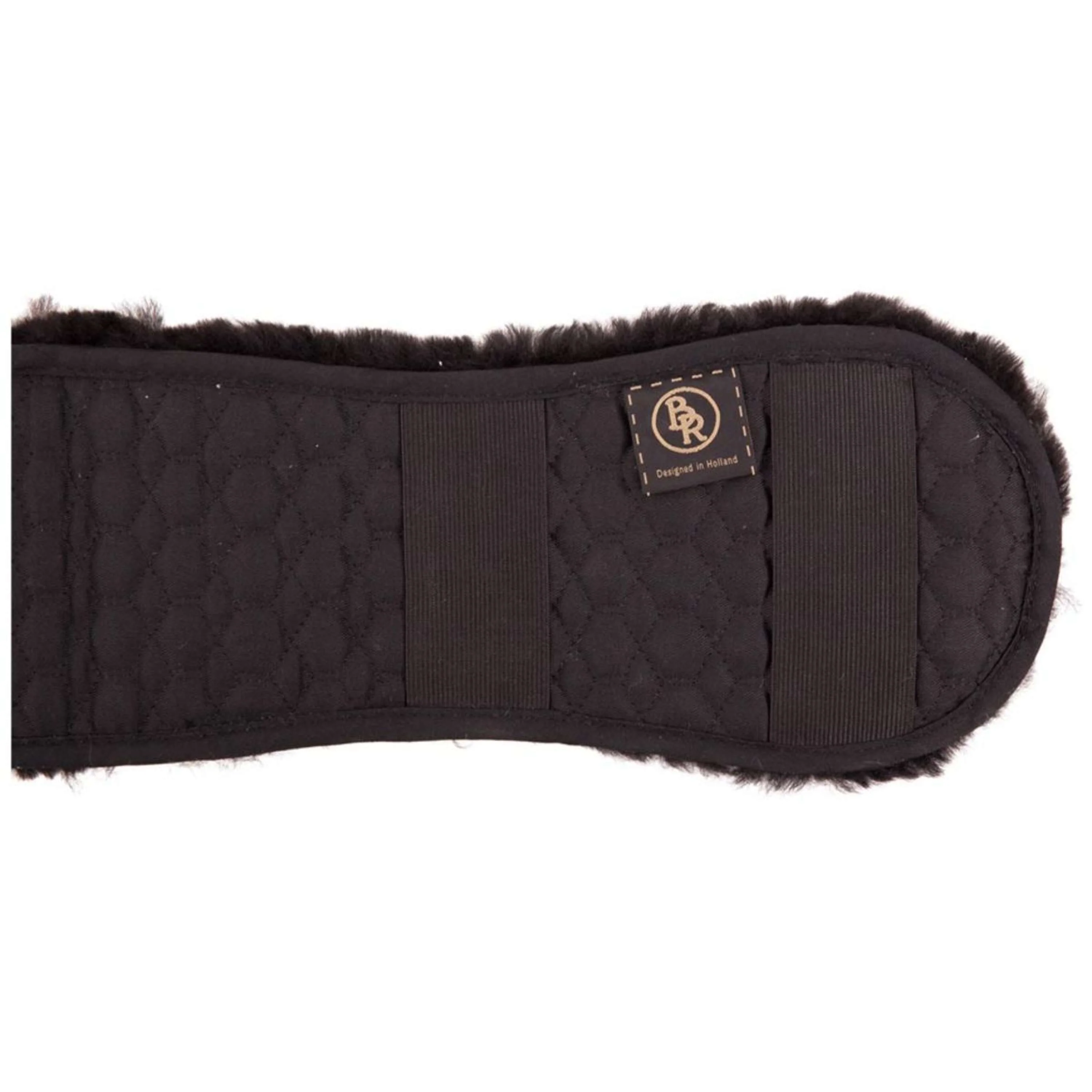BR Housse de Sangle Dressage Sheepskin Préformée Noir - Image 2