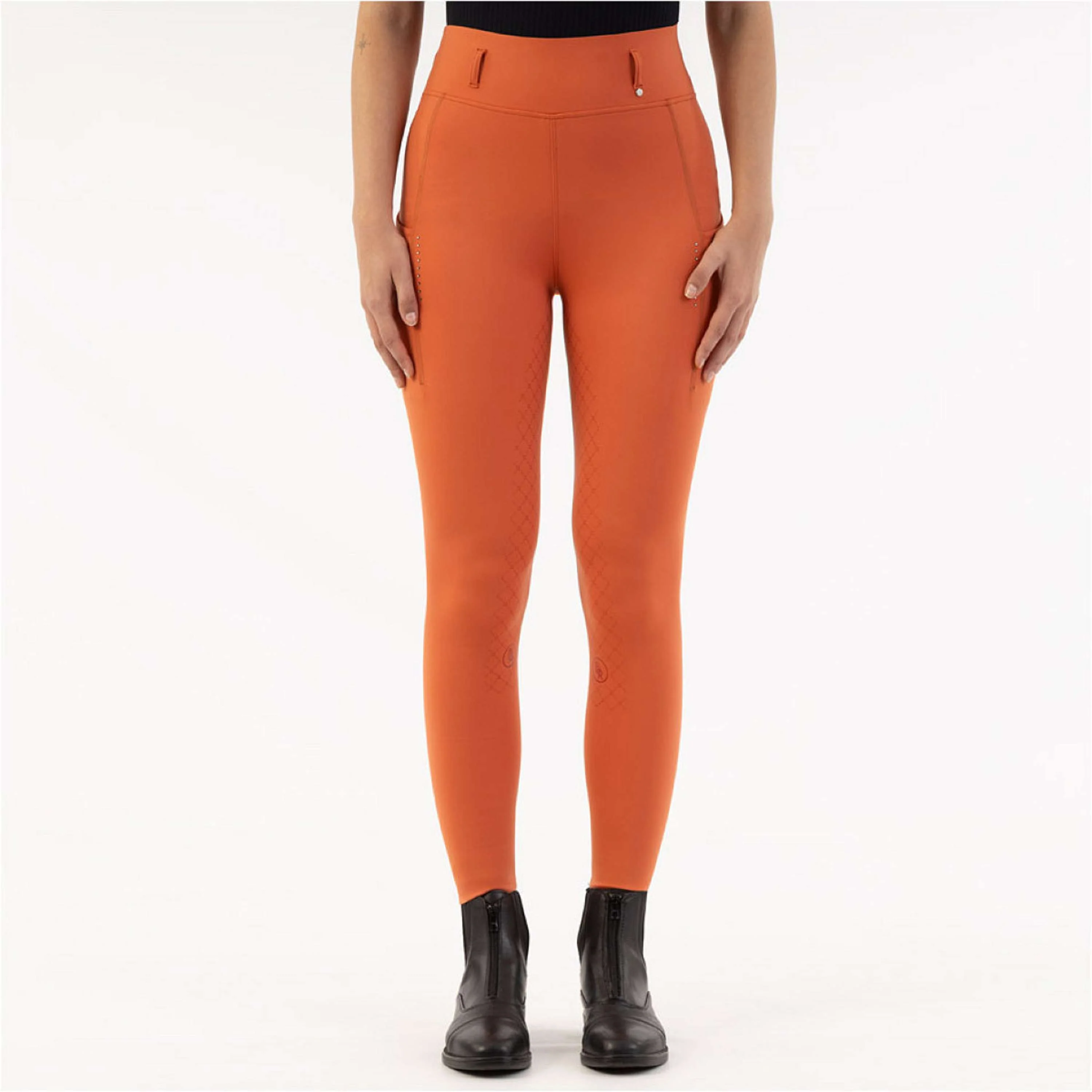 BR Legging d'Équitation Kimore Full Grip Mecca Orange