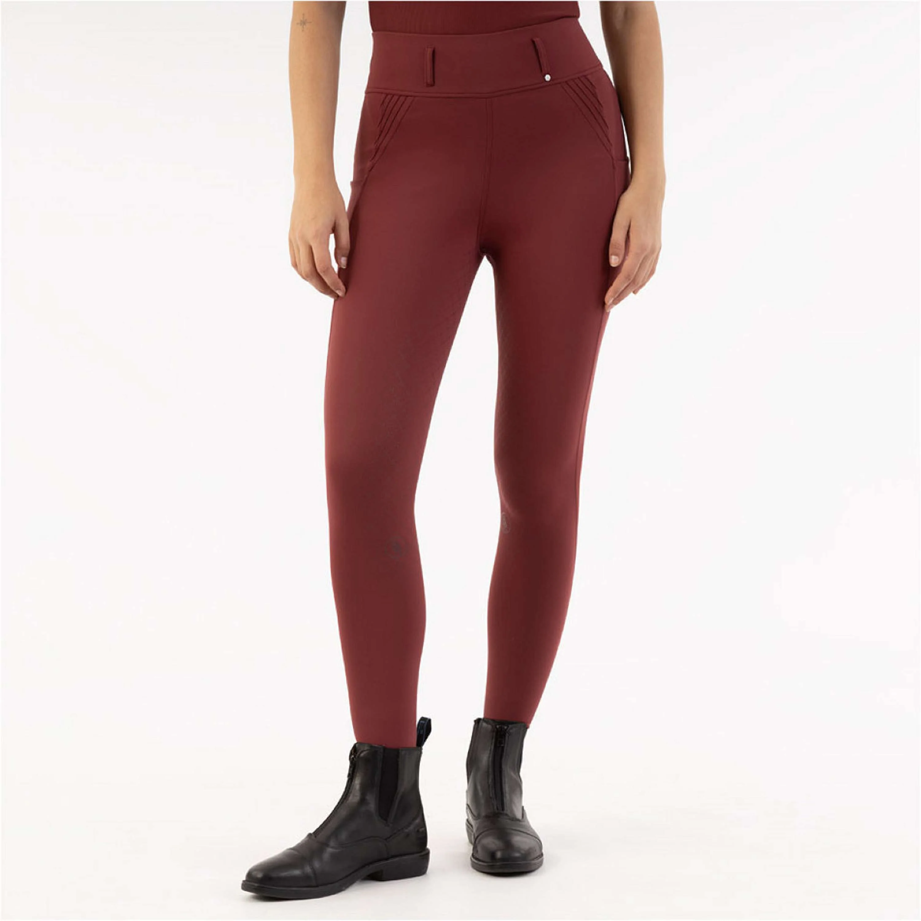 BR Legging d'Équitation Krista Full Grip New Maroon