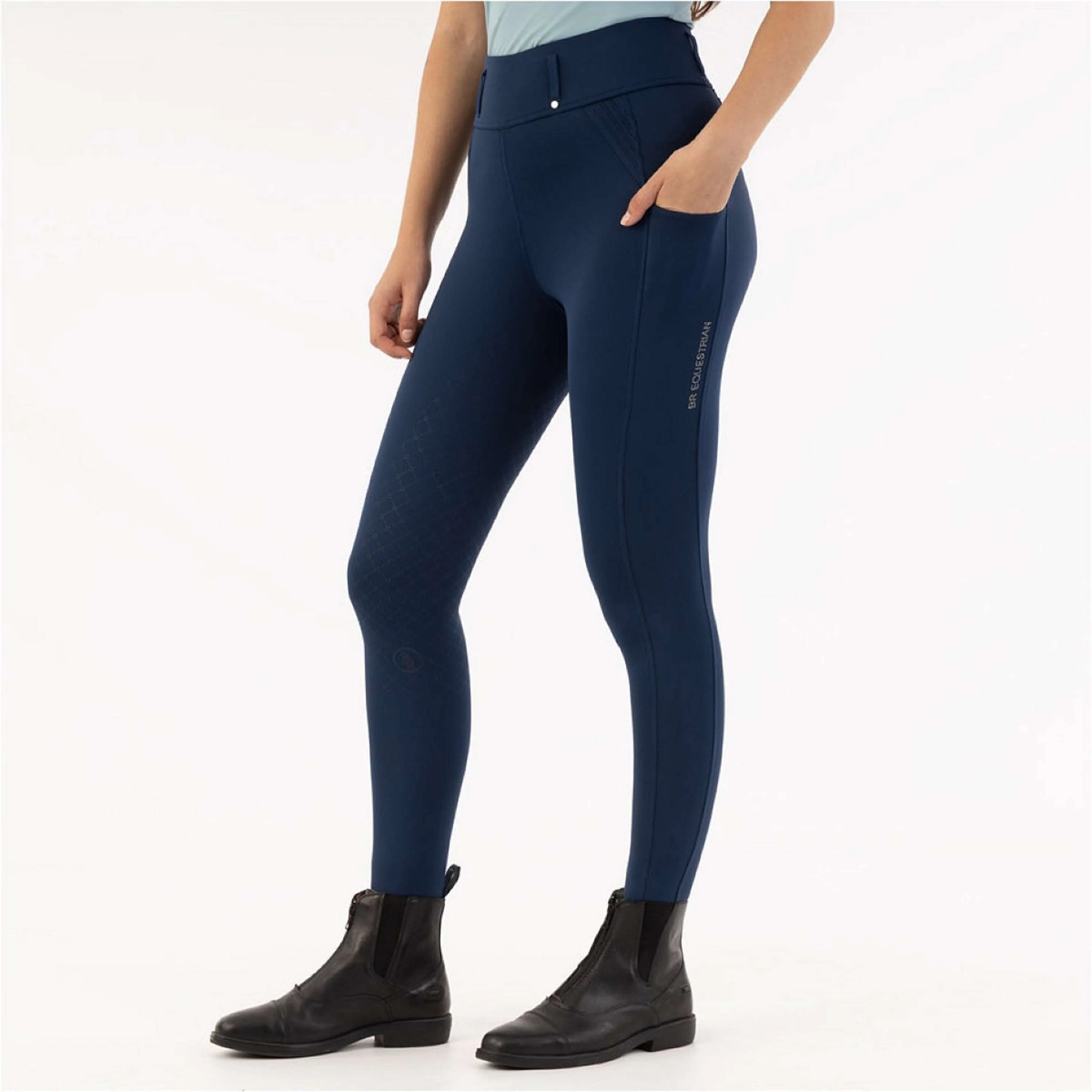 BR Legging d'Équitation Krista Full Grip Pageant Blue - Image 4
