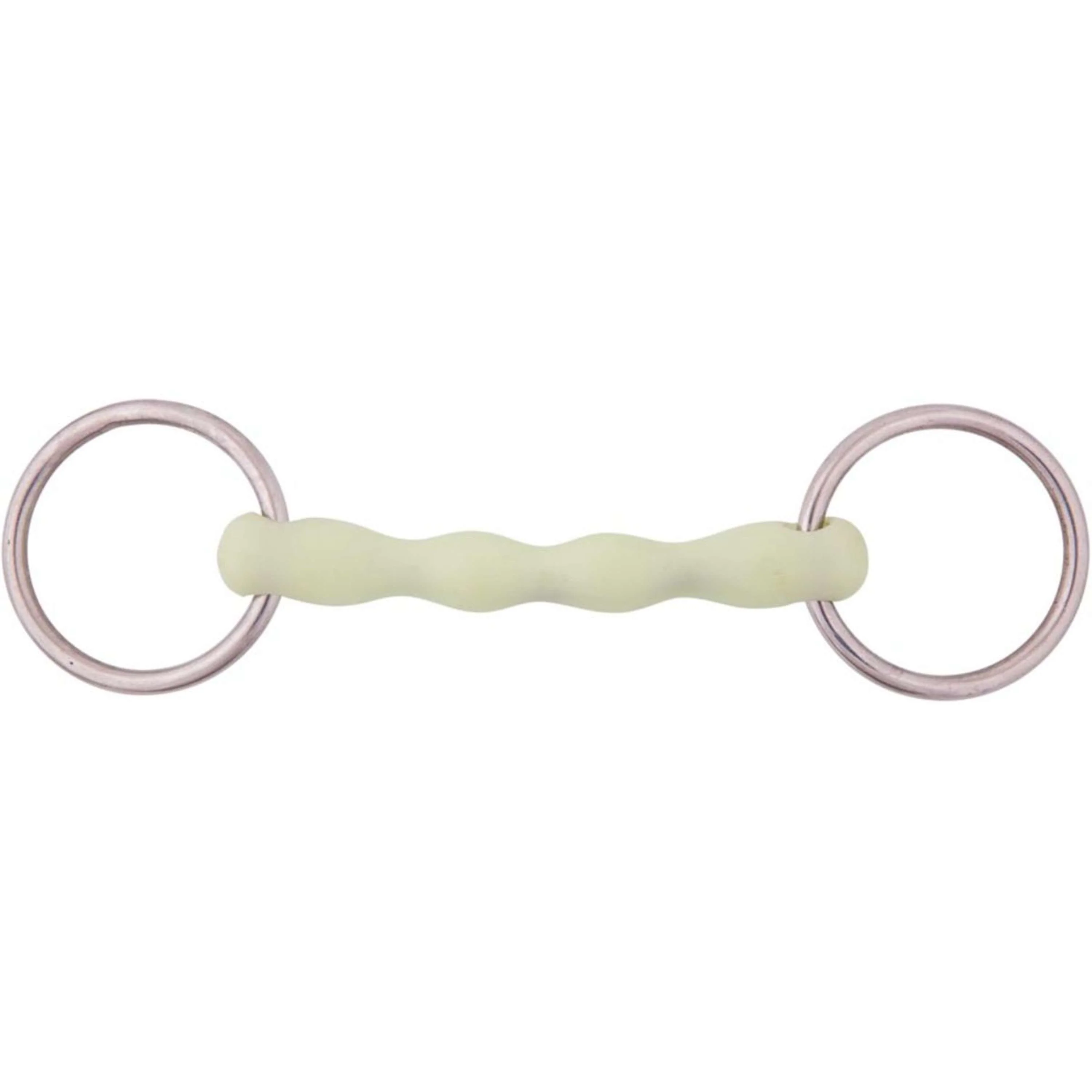 BR Mors de Filet Caoutchouc Apple Mouth 20mm Non Brisé RVS