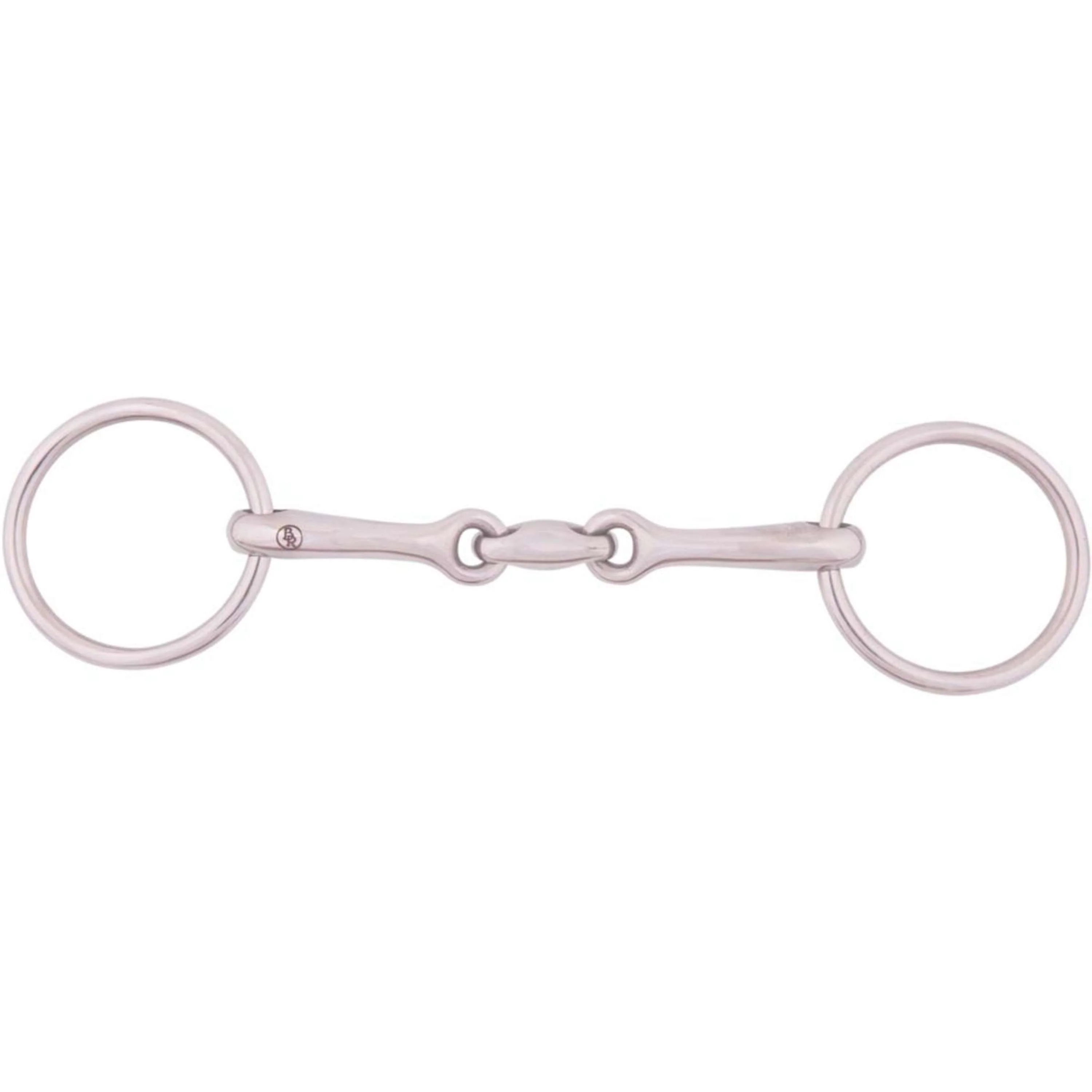 BR Mors de Filet Massif 13mm Double Brisure Acier Inoxydable