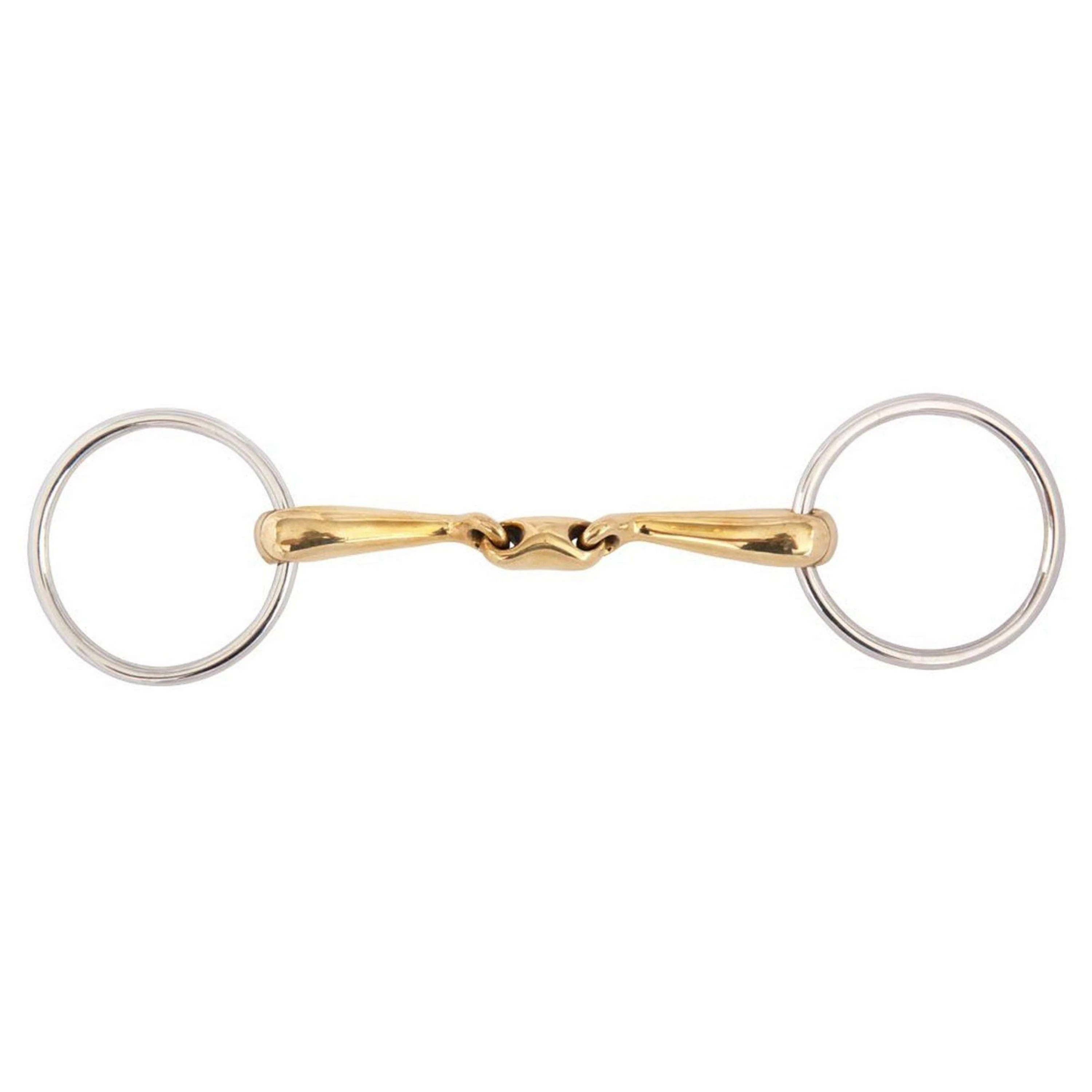 BR Mors de Filet Soft Contact Double Brisure Incurvé 16mm