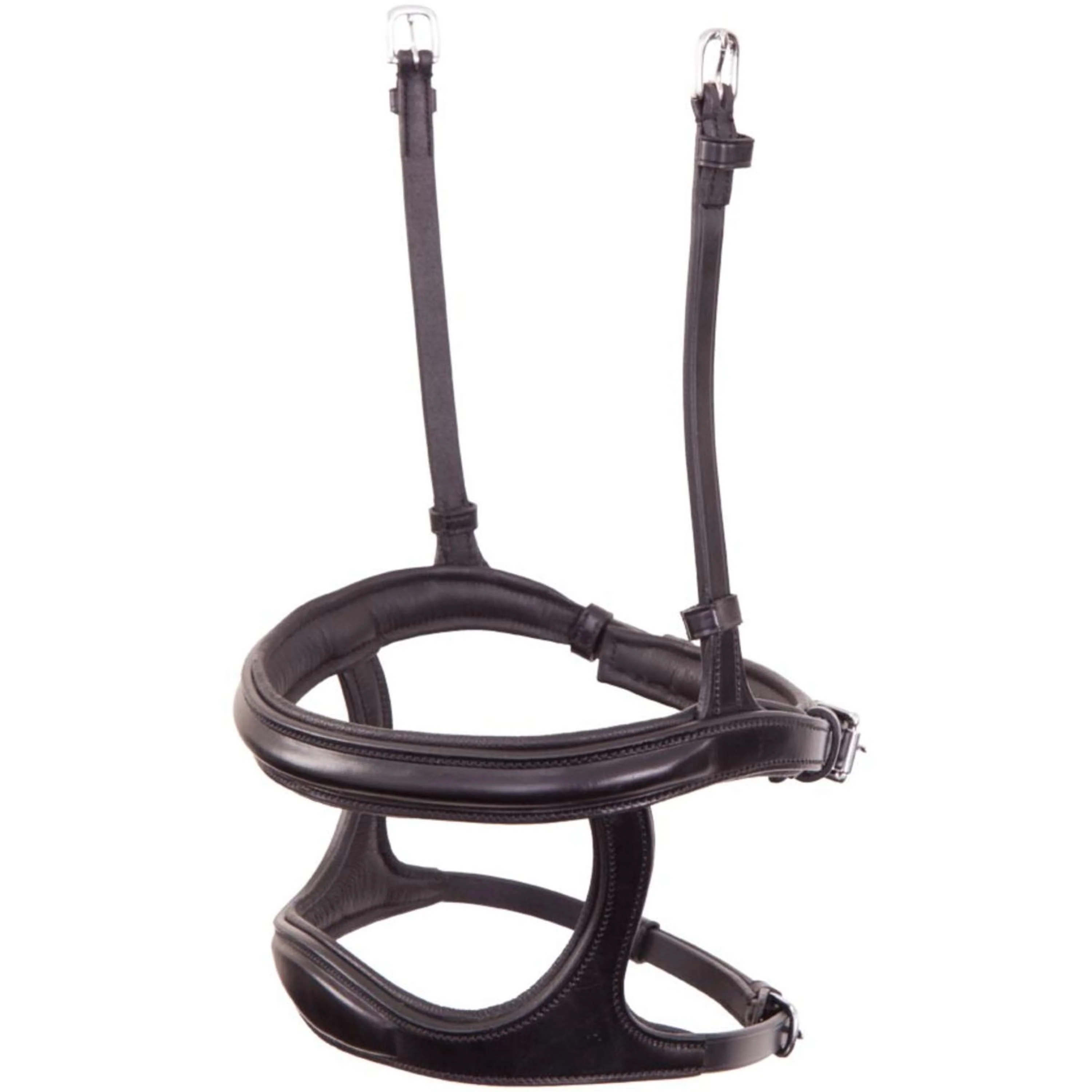 BR Muserolle Double Combiné Noir/Argent