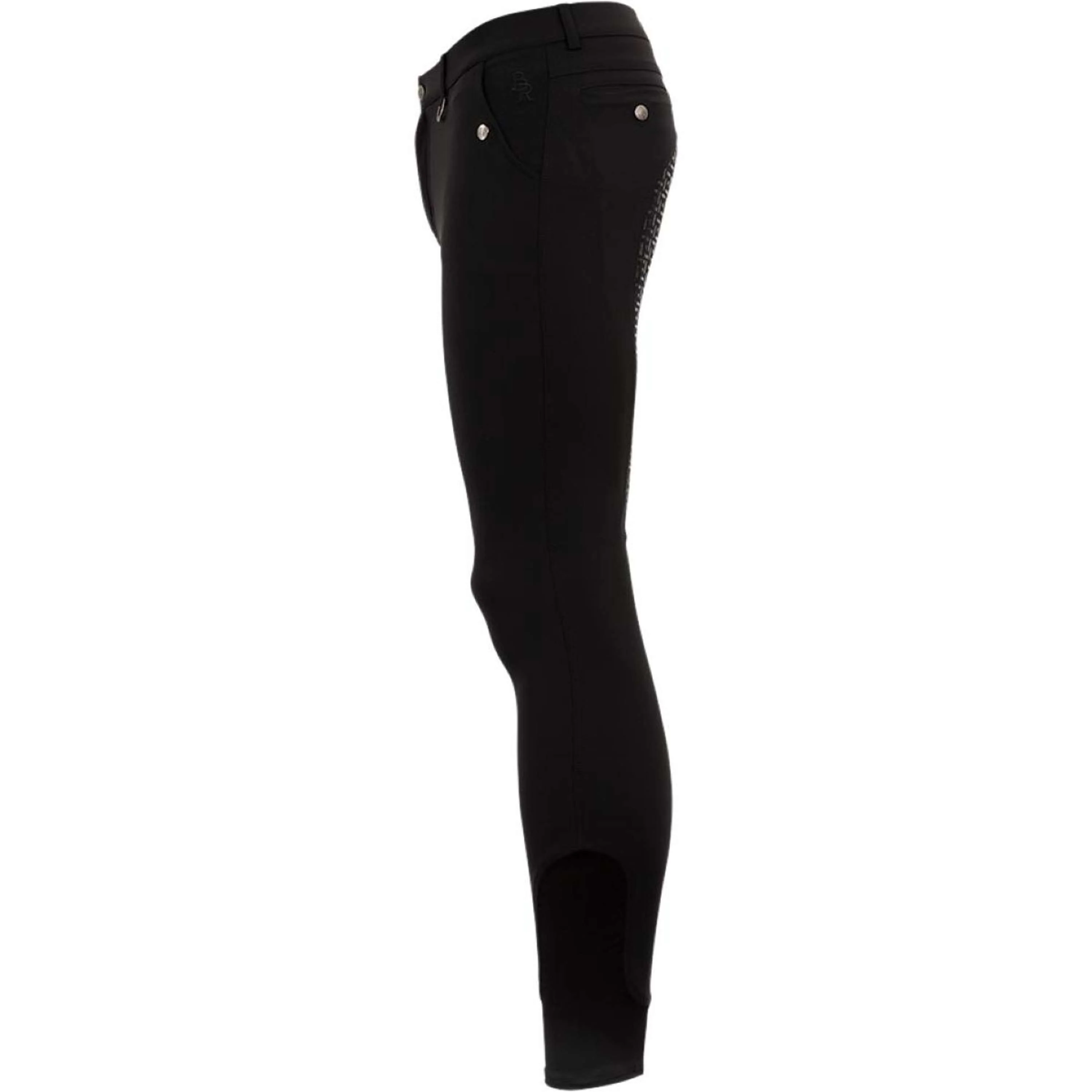 BR Pantalon d'Équitation Maikel Silicone Fond de Peau Noir - Image 3