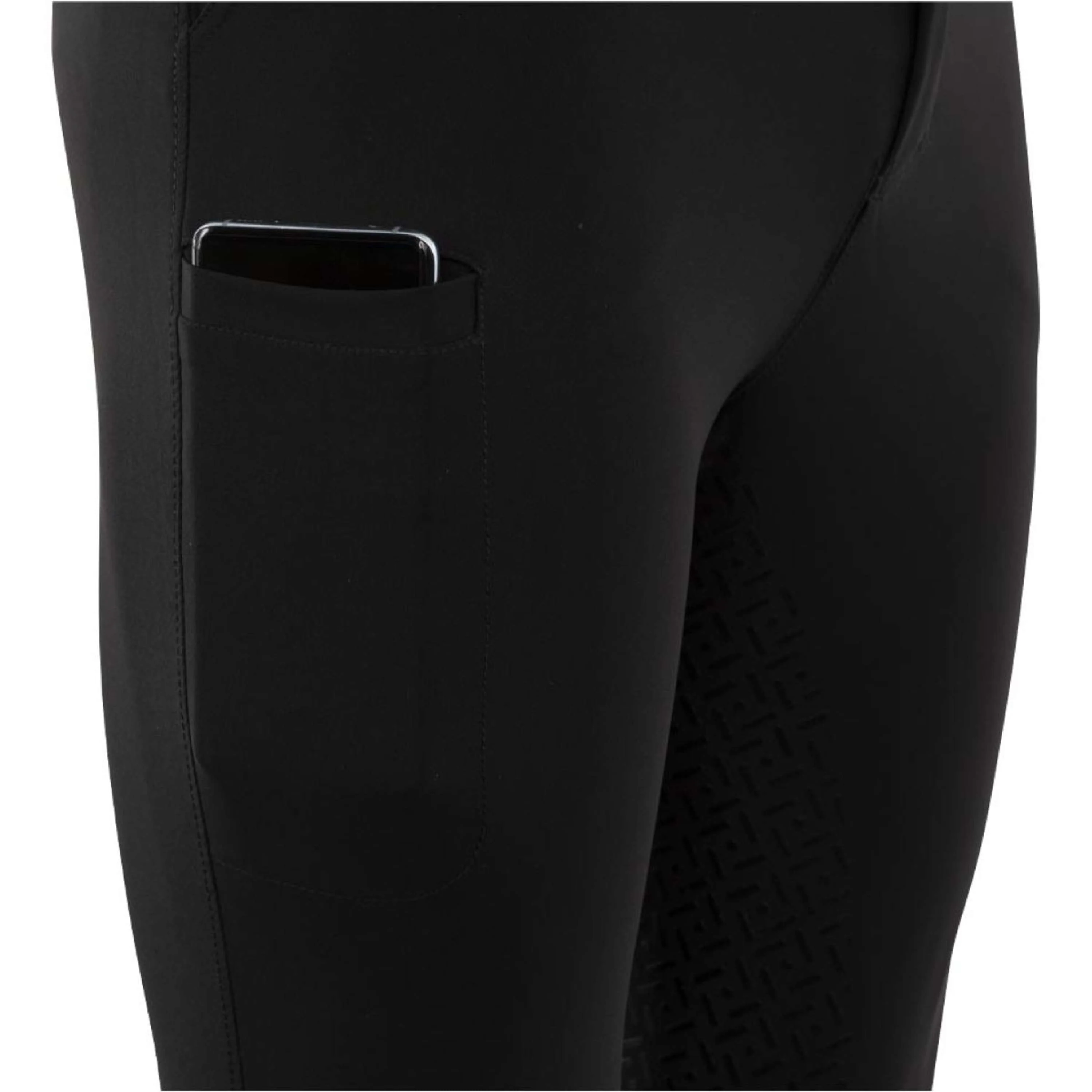 BR Pantalon d'Équitation Maikel Silicone Fond de Peau Noir - Image 4